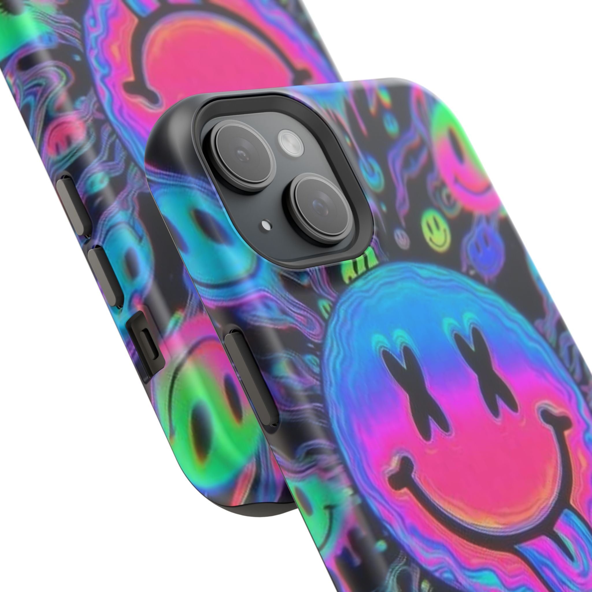 Psychedelic Smiley Impact-Resistant Phone Case