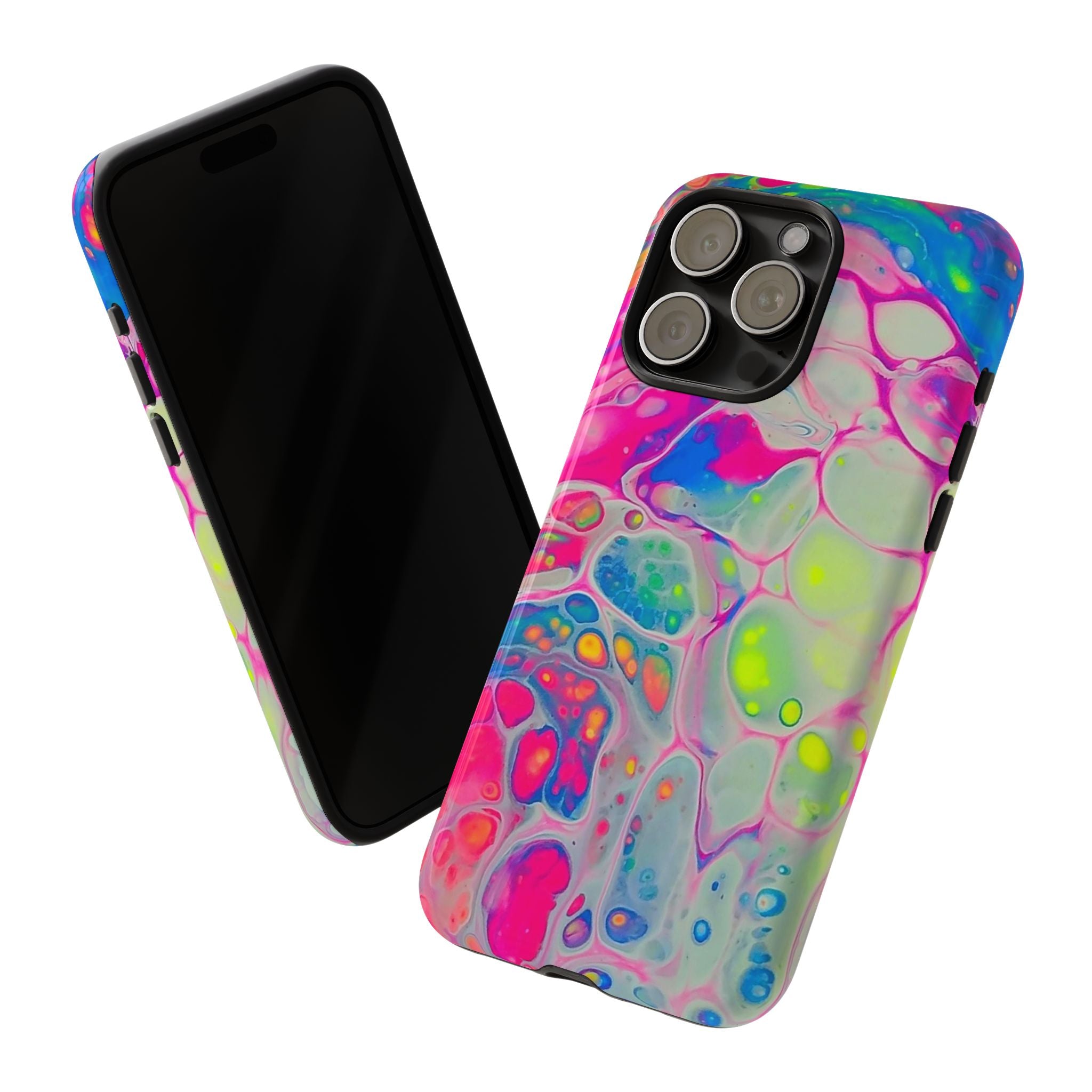 Neon Acrylic Pour Phone Case | Tough Cases