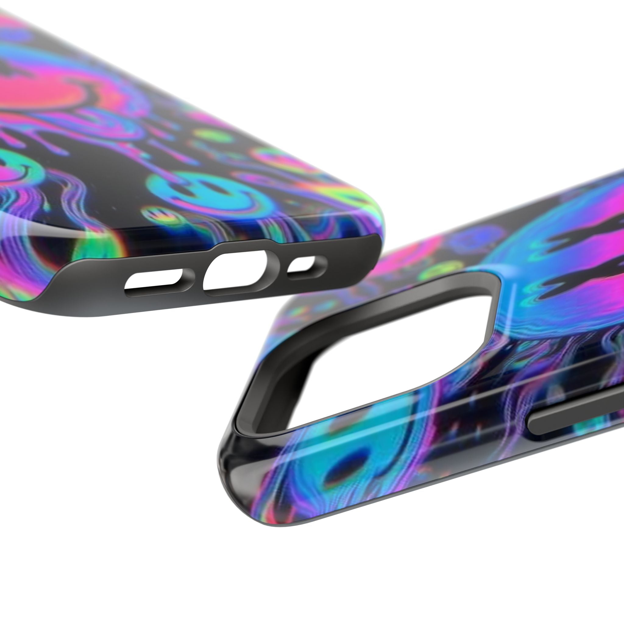 Psychedelic Smiley Impact-Resistant Phone Case