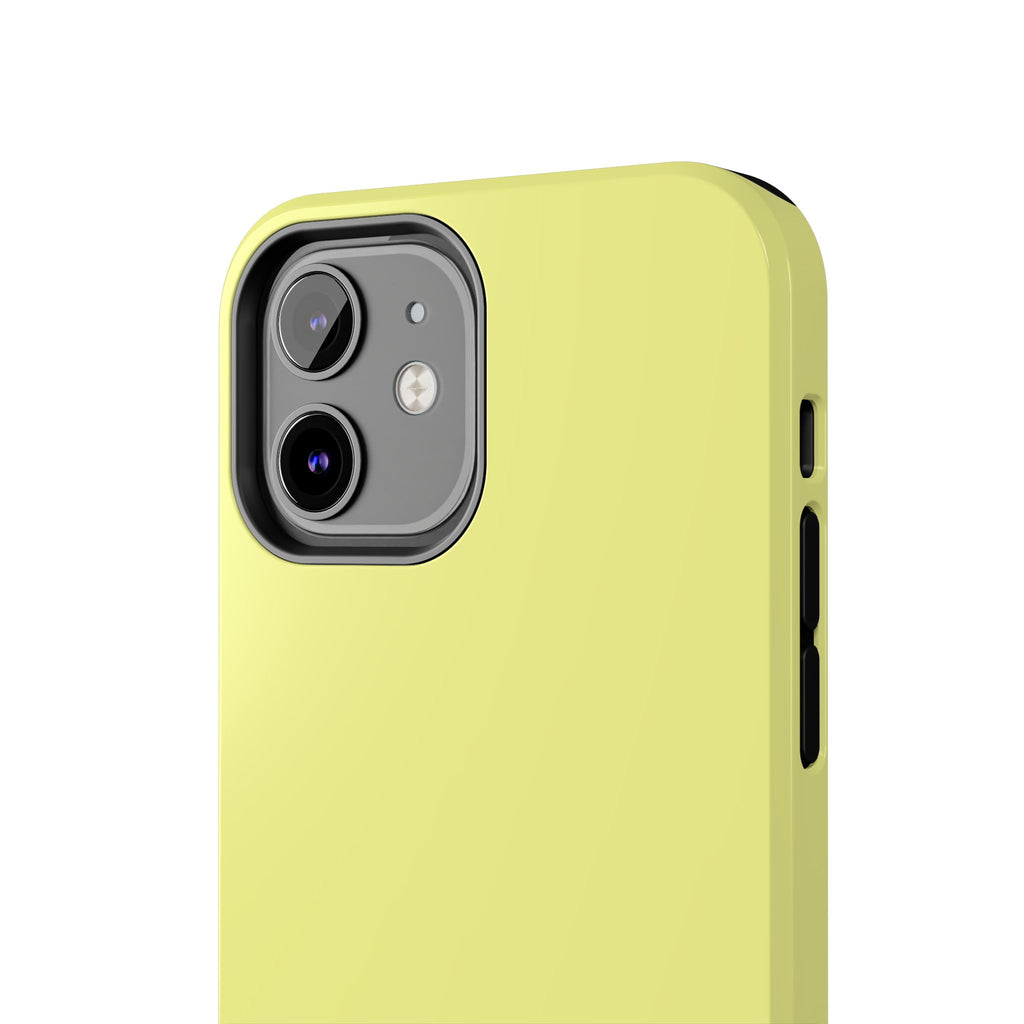 Solid Lemon Yellow Phone Case | Tough Phone Case