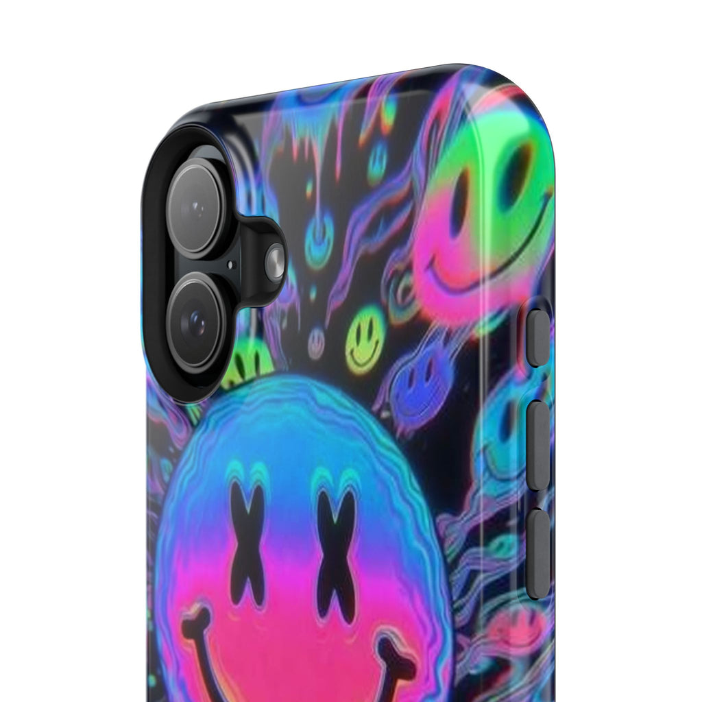 Psychedelic Smiley Impact-Resistant Phone Case