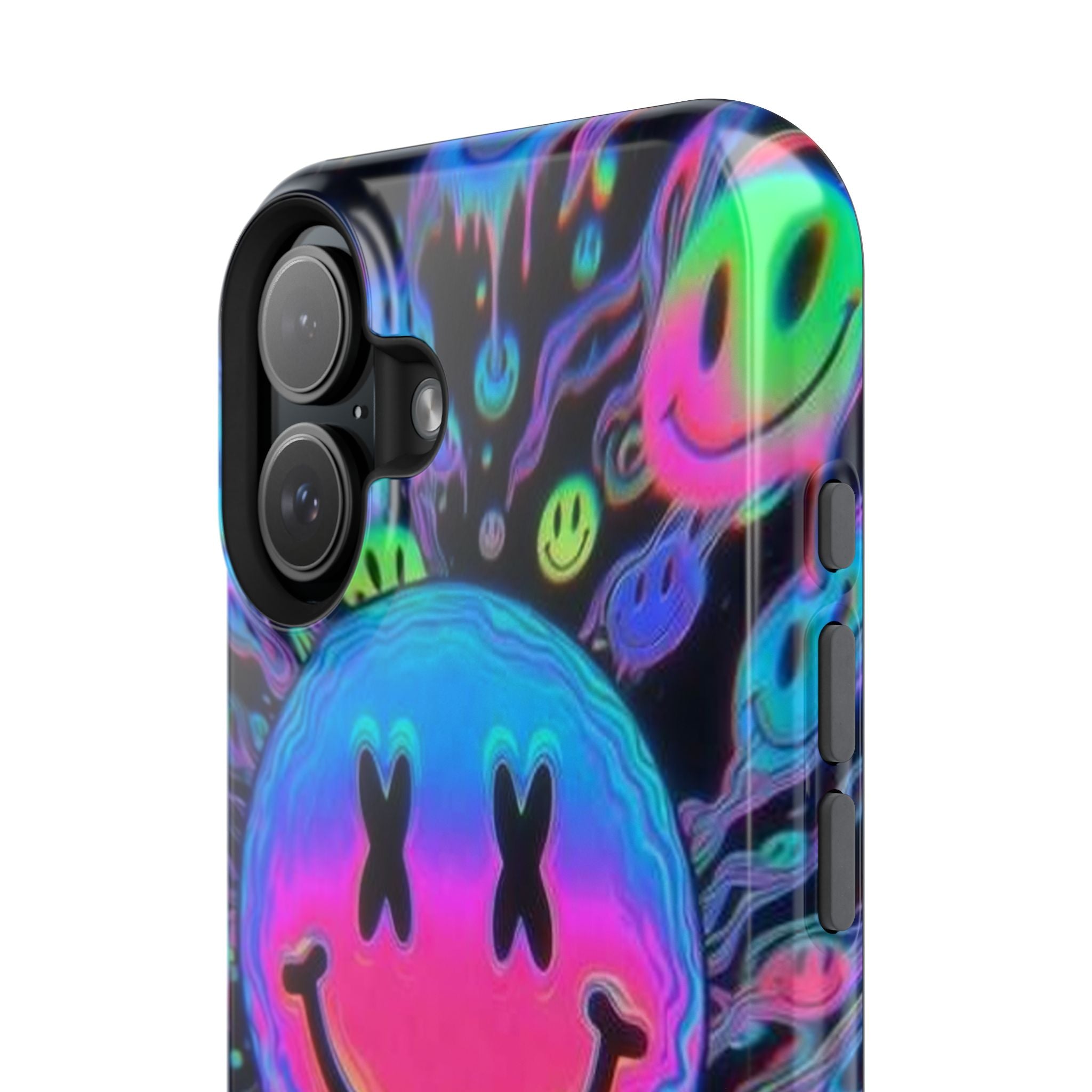 Psychedelic Smiley Impact-Resistant Phone Case