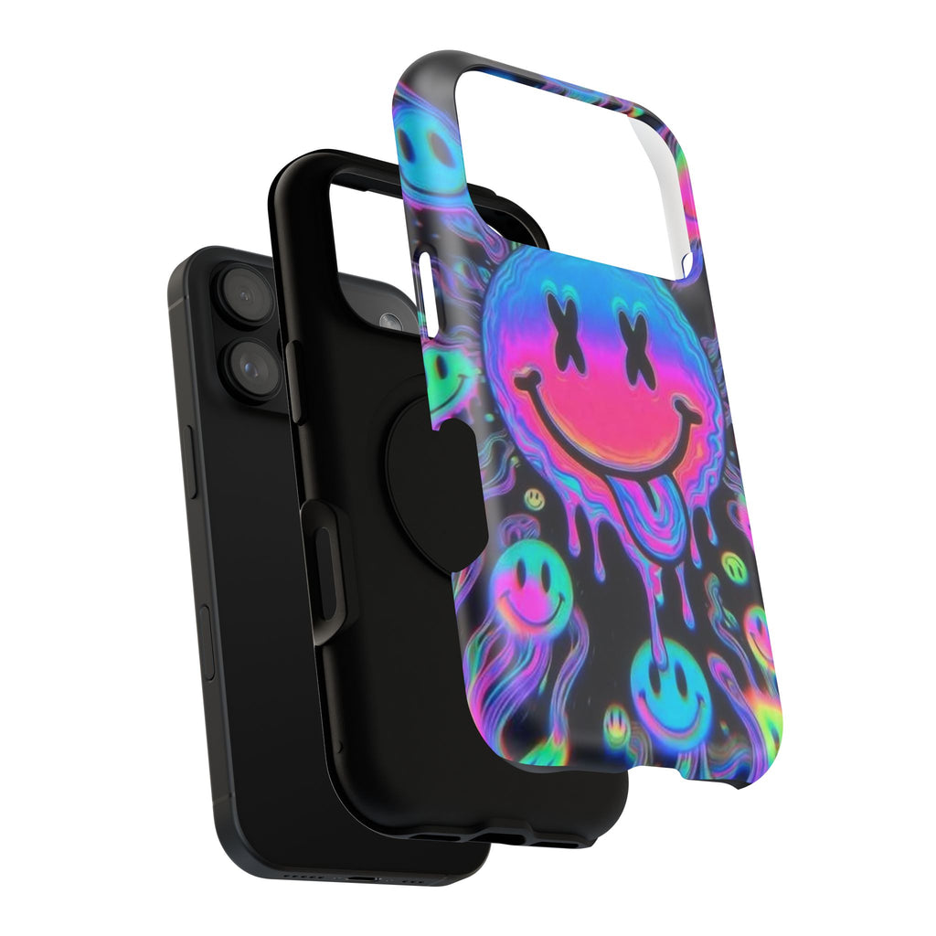 Psychedelic Smiley Impact-Resistant Phone Case
