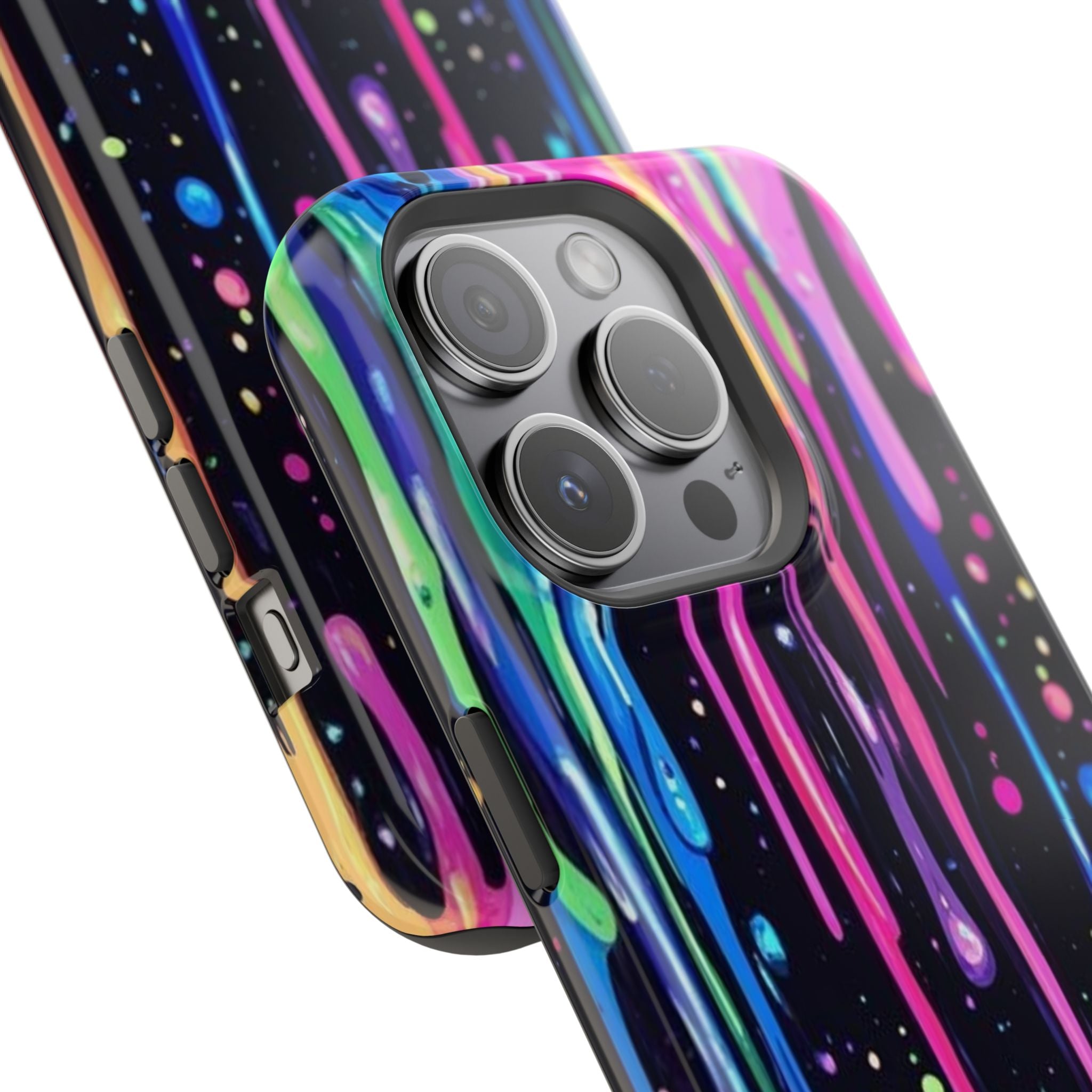 Phone Case - Neon Drip Impact-Resistant Protective Cover