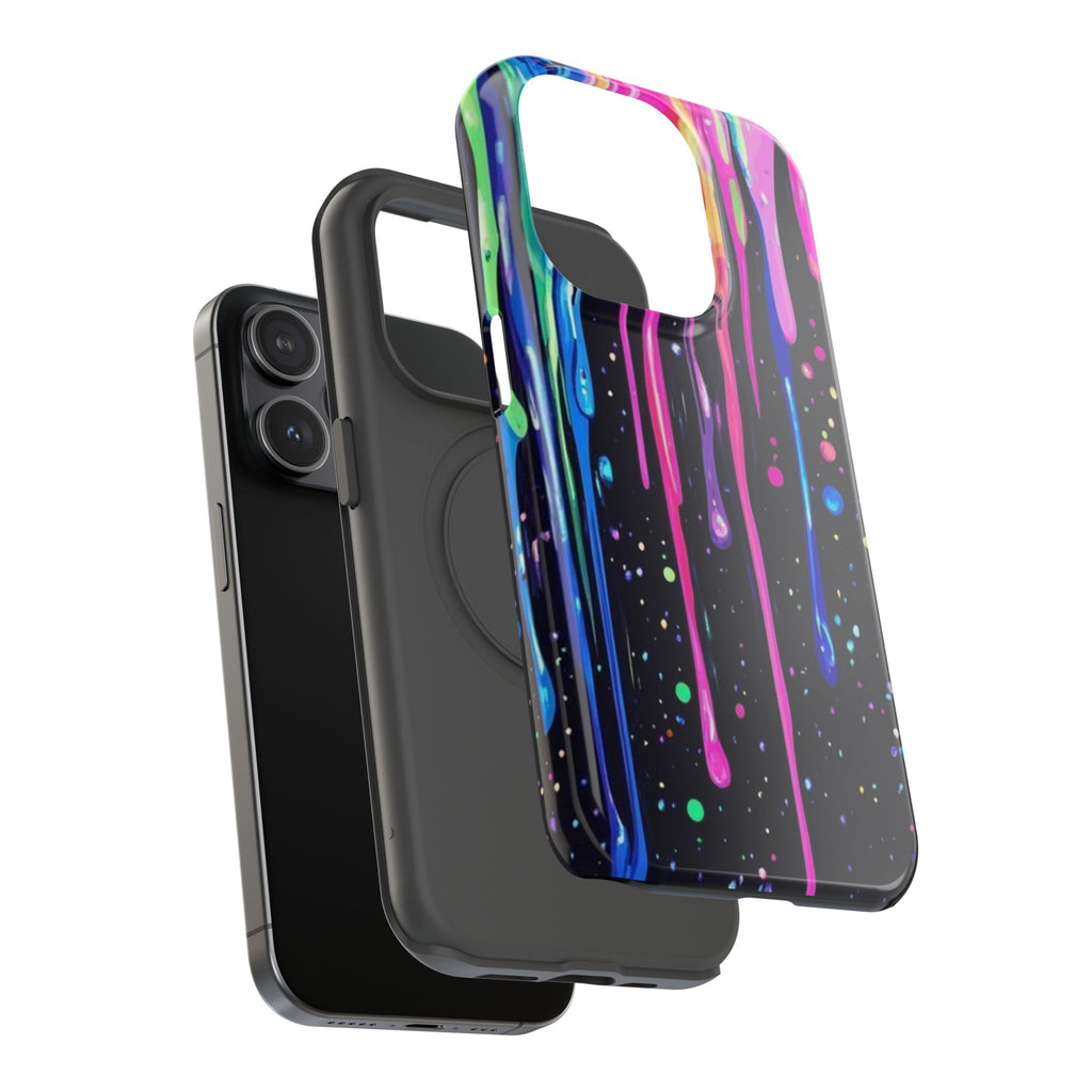 Phone Case - Neon Drip Impact-Resistant Protective Cover