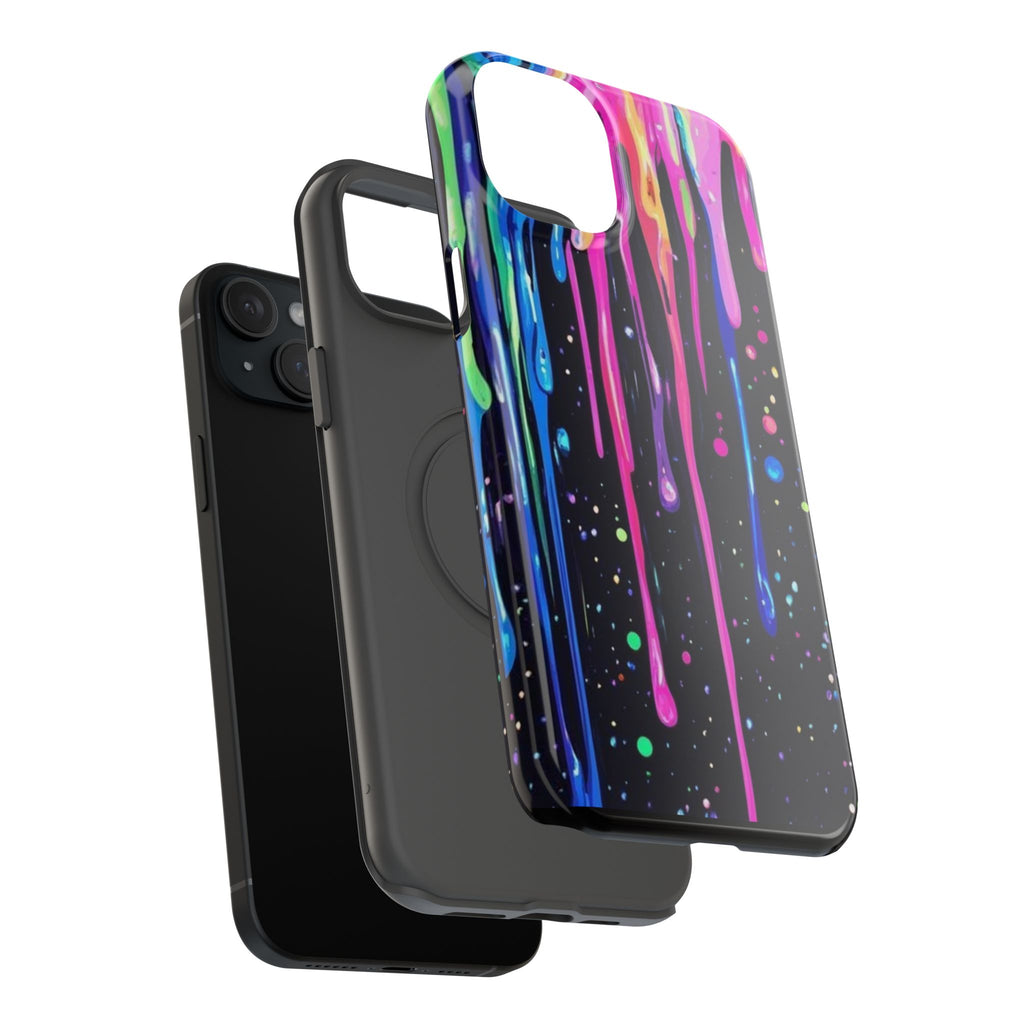 Phone Case - Neon Drip Impact-Resistant Protective Cover