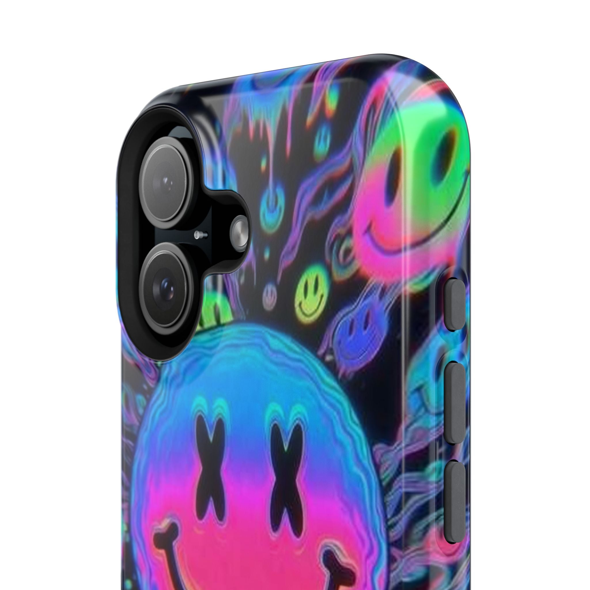 Psychedelic Smiley Impact-Resistant Phone Case