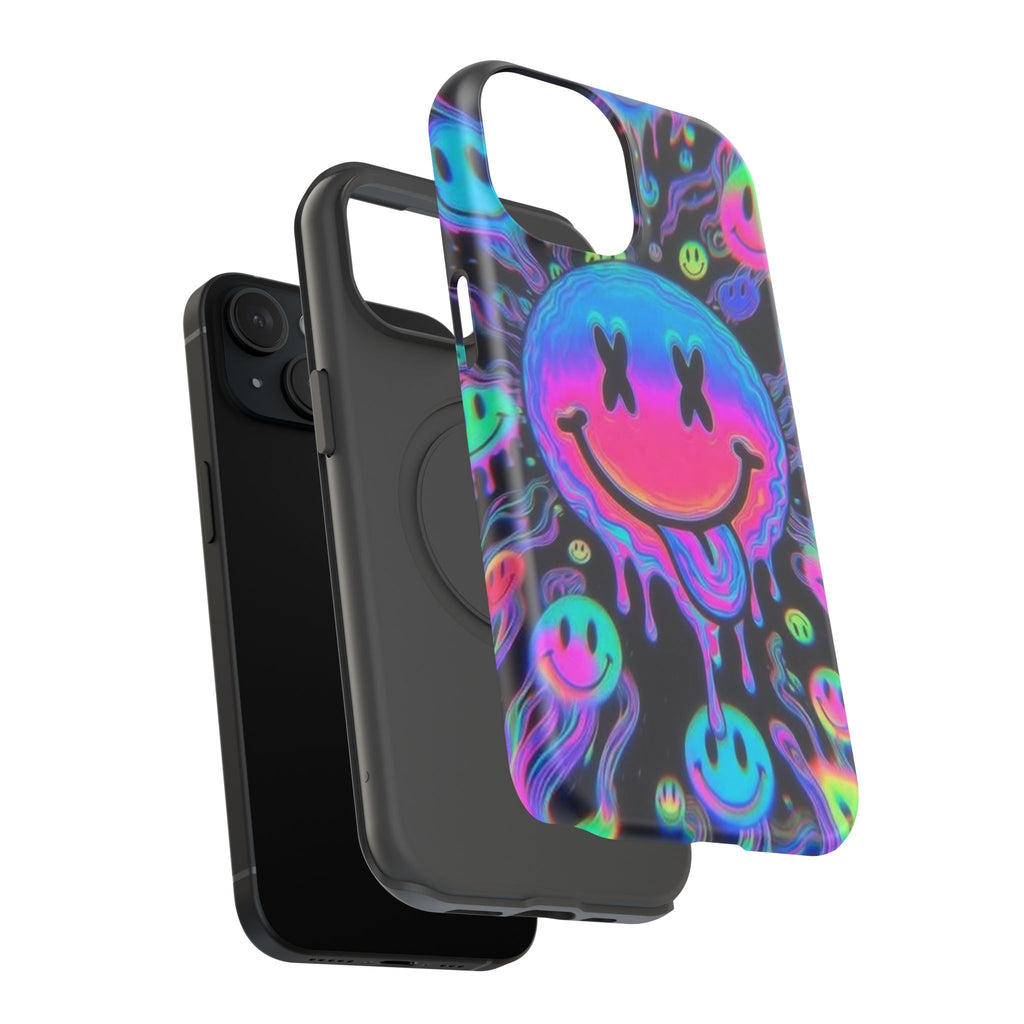 Psychedelic Smiley Impact-Resistant Phone Case
