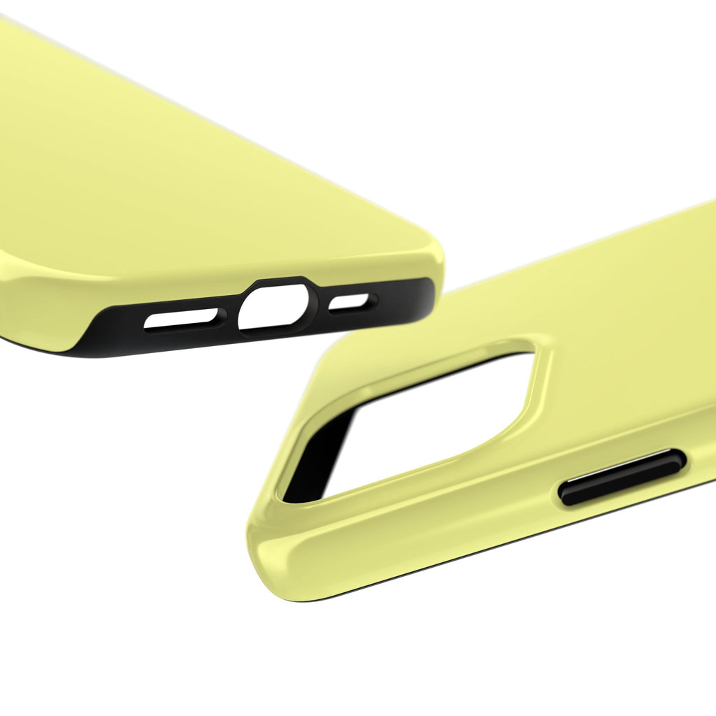 Solid Lemon Yellow Phone Case | Tough Phone Case