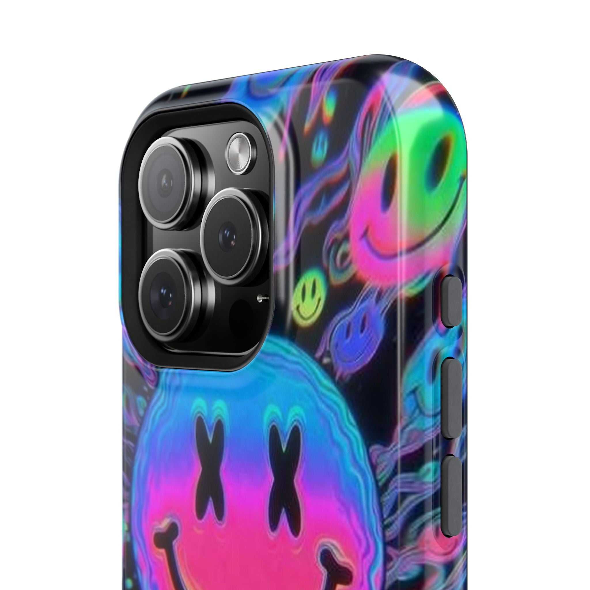 Psychedelic Smiley Impact-Resistant Phone Case