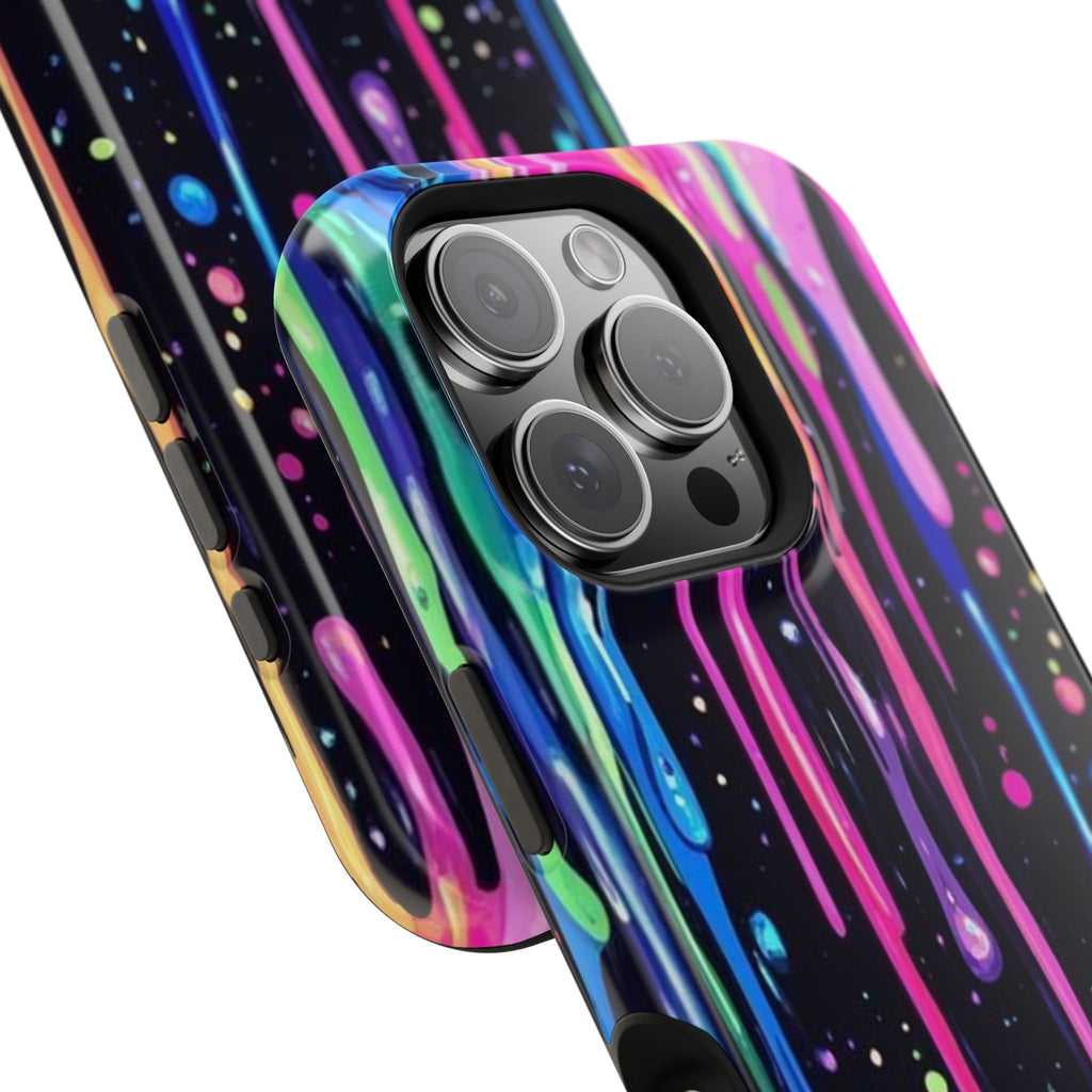 Phone Case - Neon Drip Impact-Resistant Protective Cover