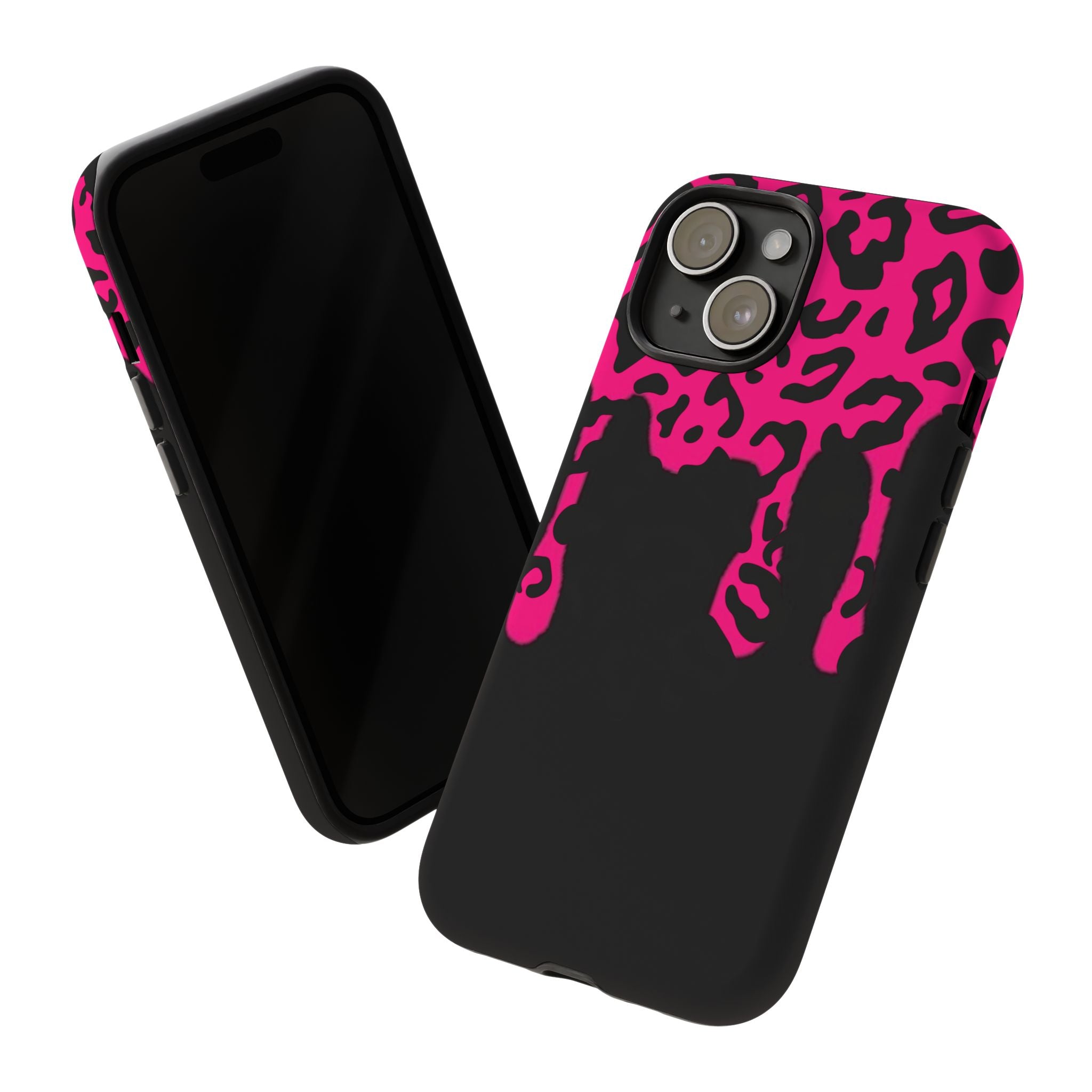 Hot Pink Leopard Drip Phone Case | Tough Case