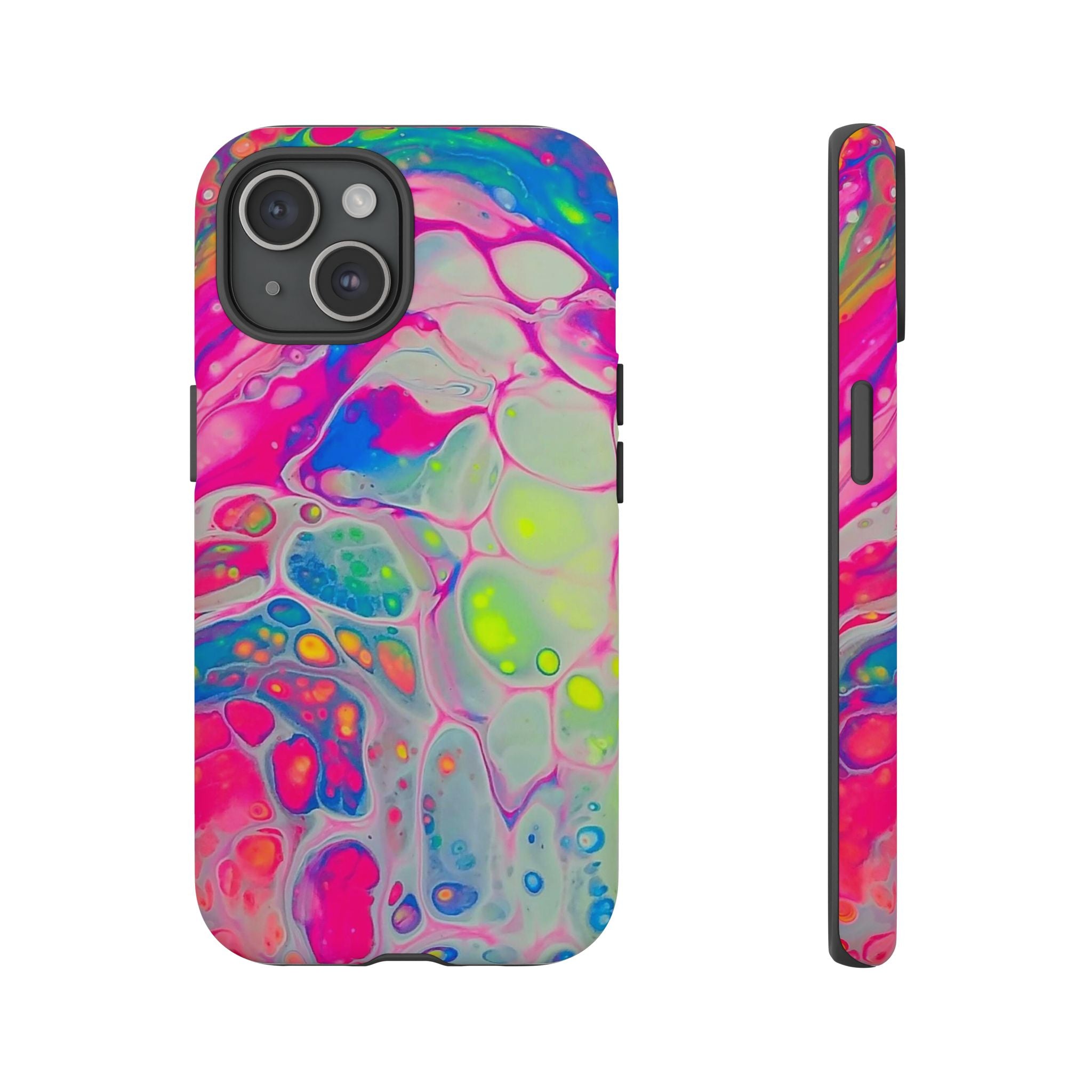 Neon Acrylic Pour Phone Case | Tough Cases