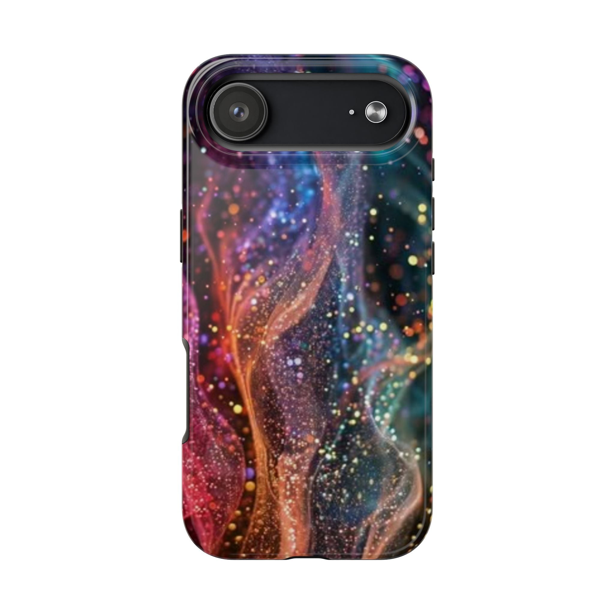 Galaxy Nebula Phone Case | Colorful Cosmic Swirl, Glitter Starry Design
