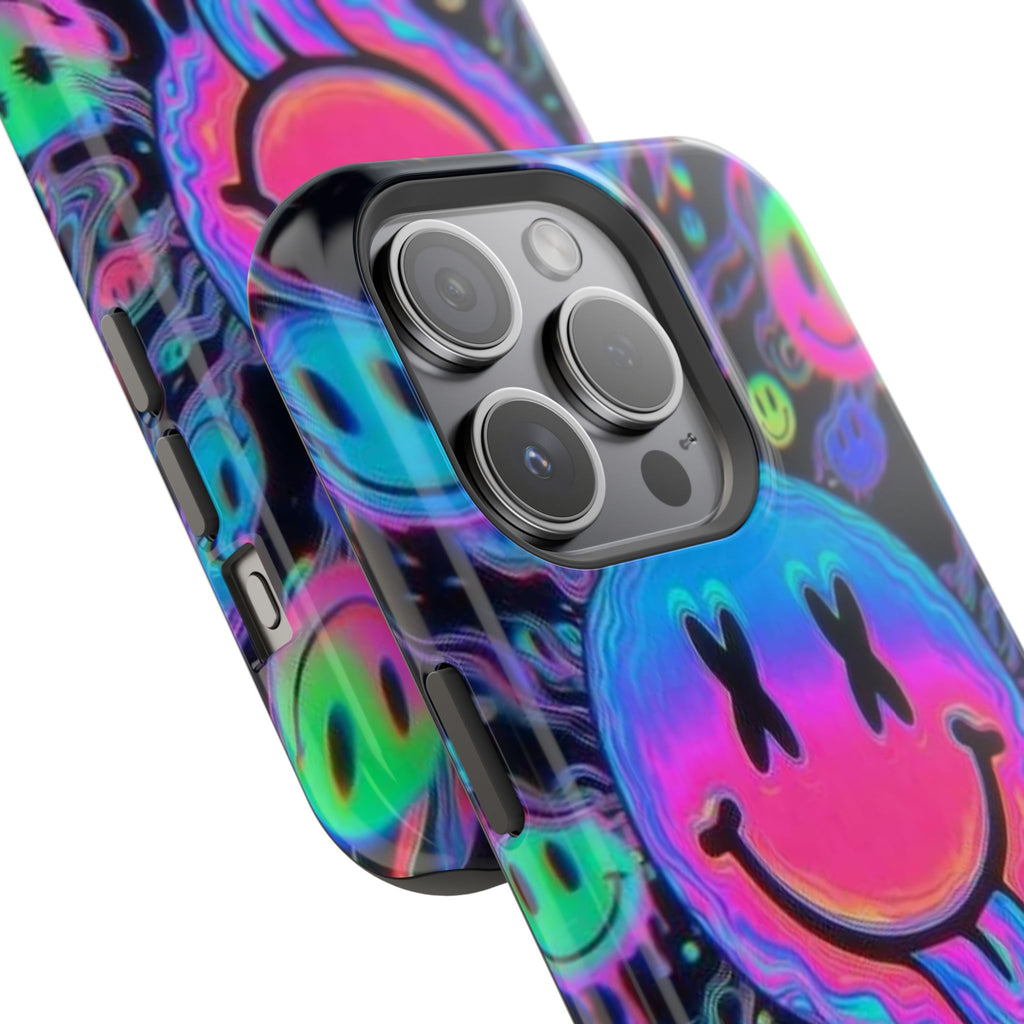 Psychedelic Smiley Impact-Resistant Phone Case