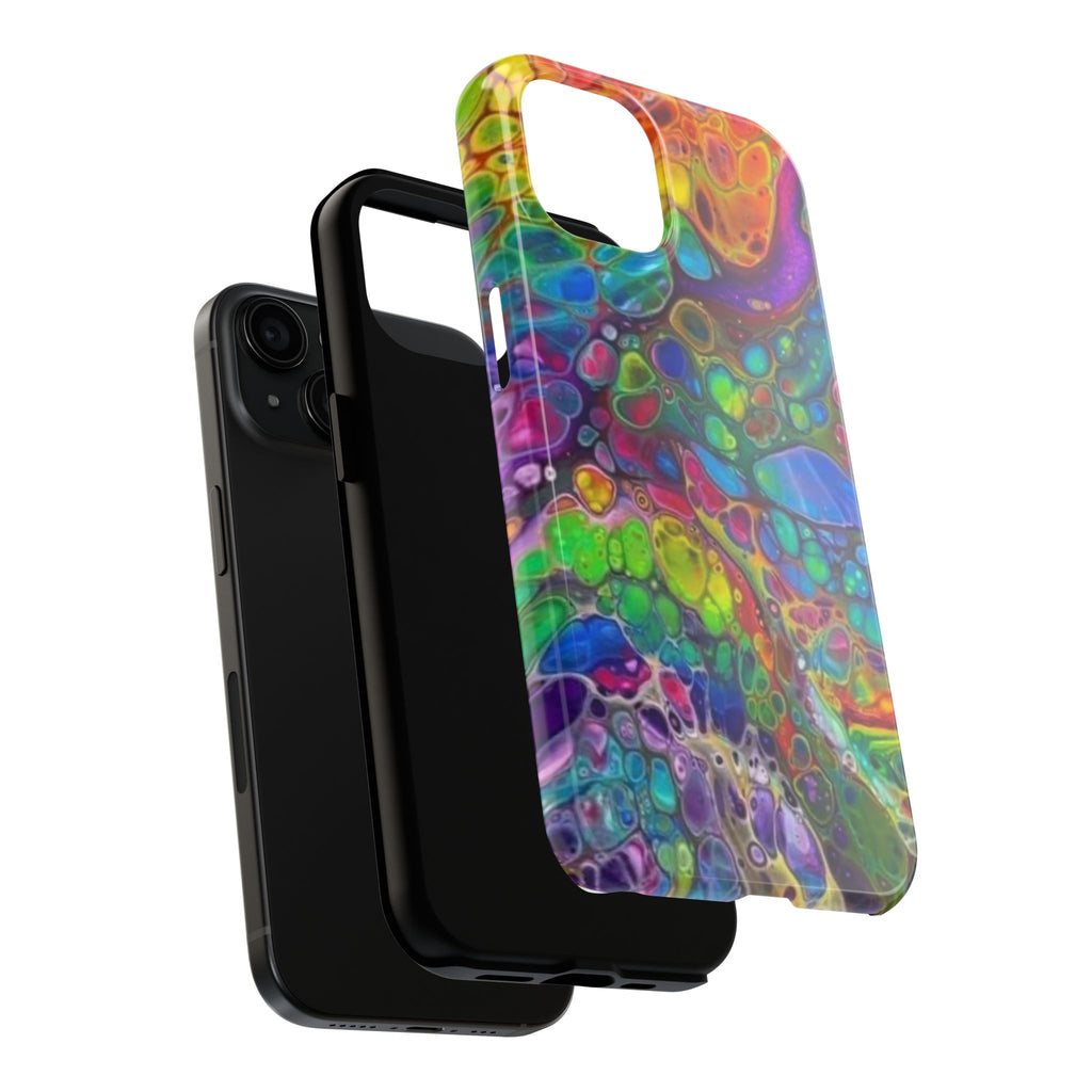 Colorful Abstract Fluid Art Phone Case | Psychedelic Marble Phone Case