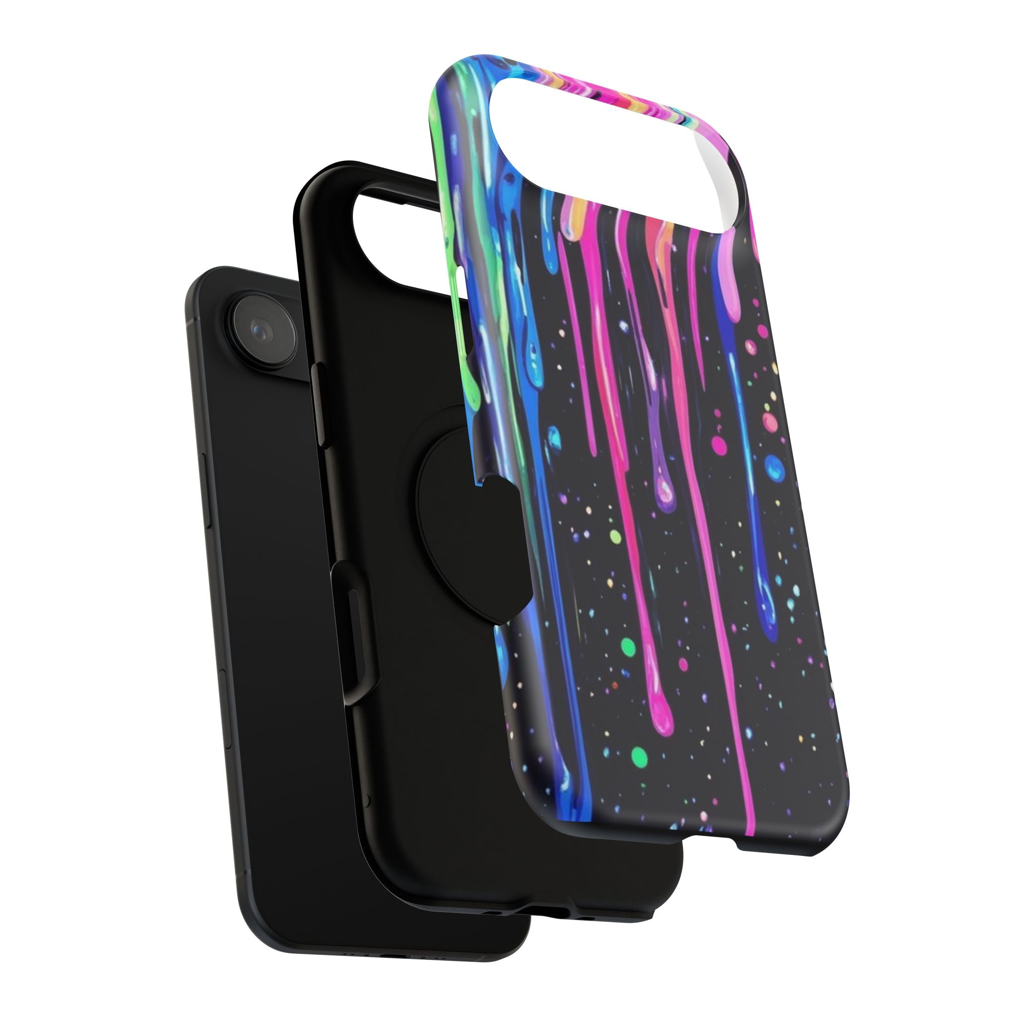 Phone Case - Neon Drip Impact-Resistant Protective Cover
