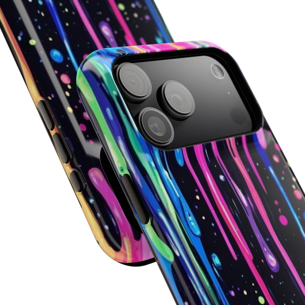 Phone Case - Neon Drip Impact-Resistant Protective Cover
