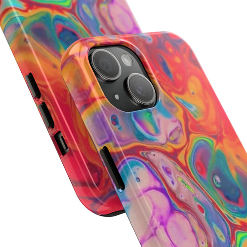 Abstract Rainbow Fluid Art Phone Case | Tough Phone Cases