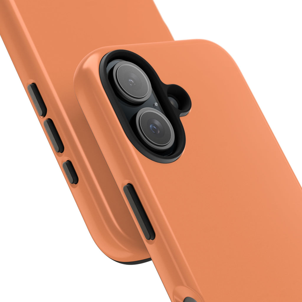Solid Orange Tough Phone Case | Slim Protective Phone Case