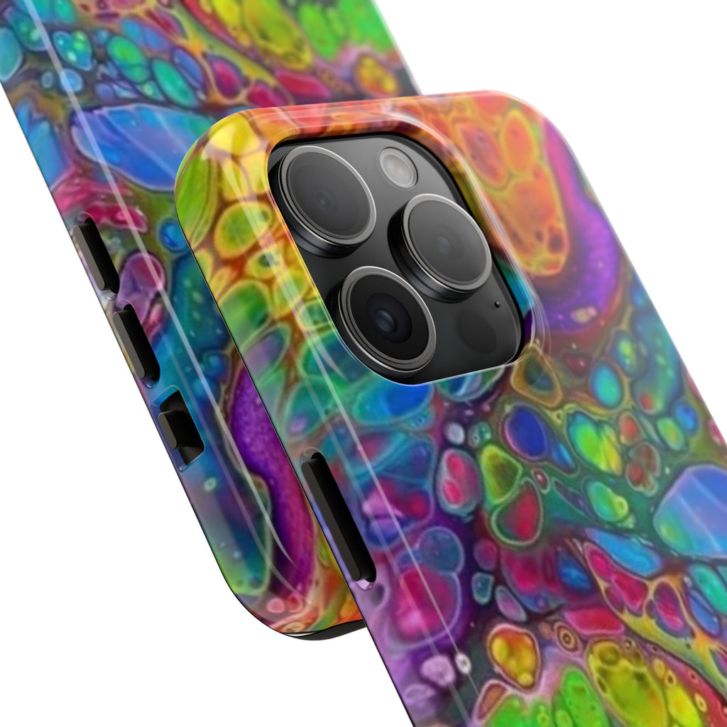 Colorful Abstract Fluid Art Phone Case | Psychedelic Marble Phone Case