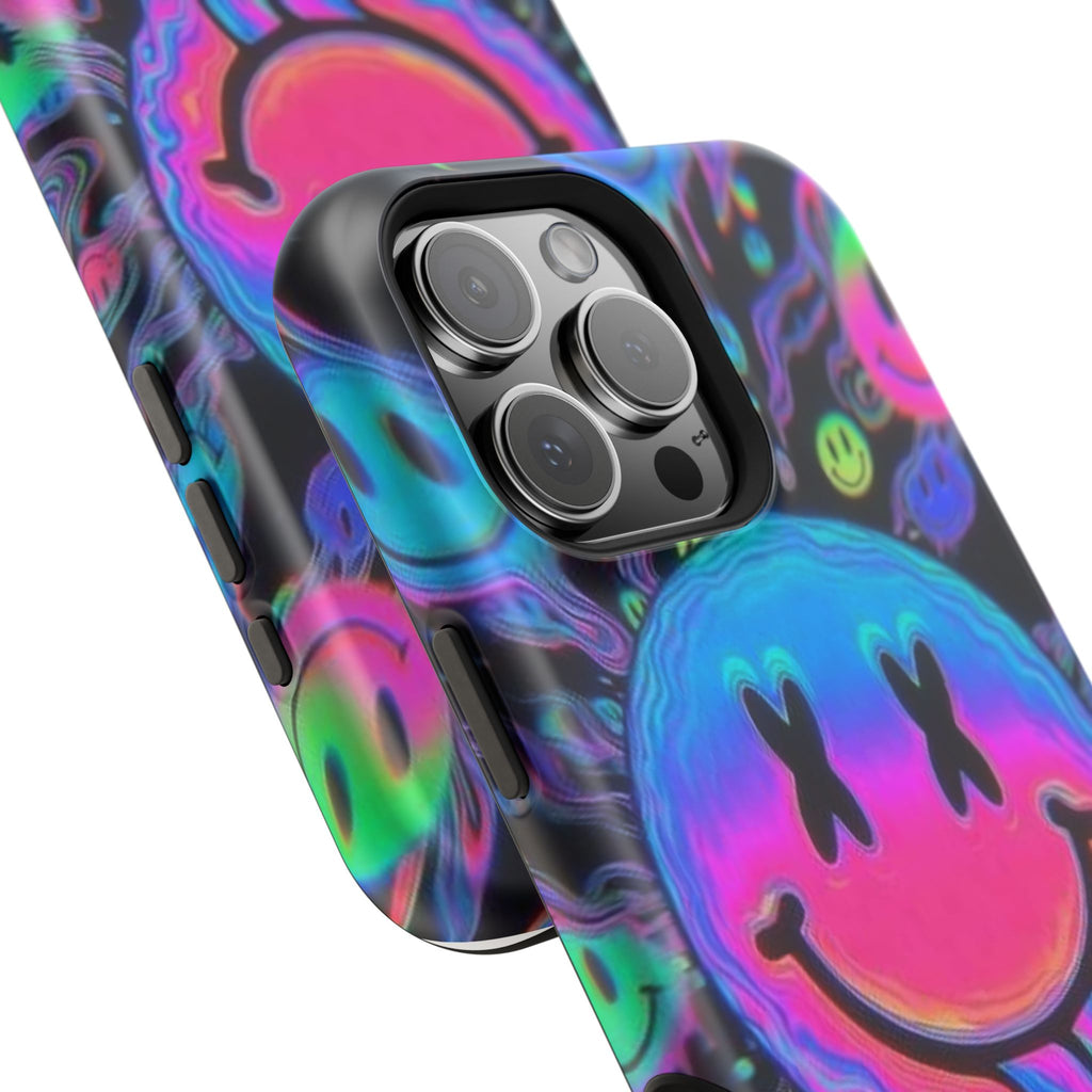 Psychedelic Smiley Impact-Resistant Phone Case