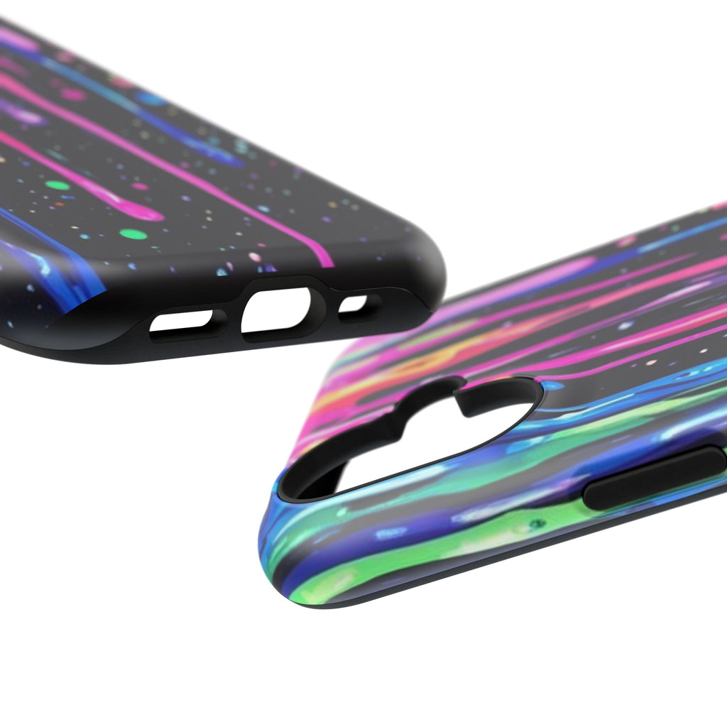 Phone Case - Neon Drip Impact-Resistant Protective Cover