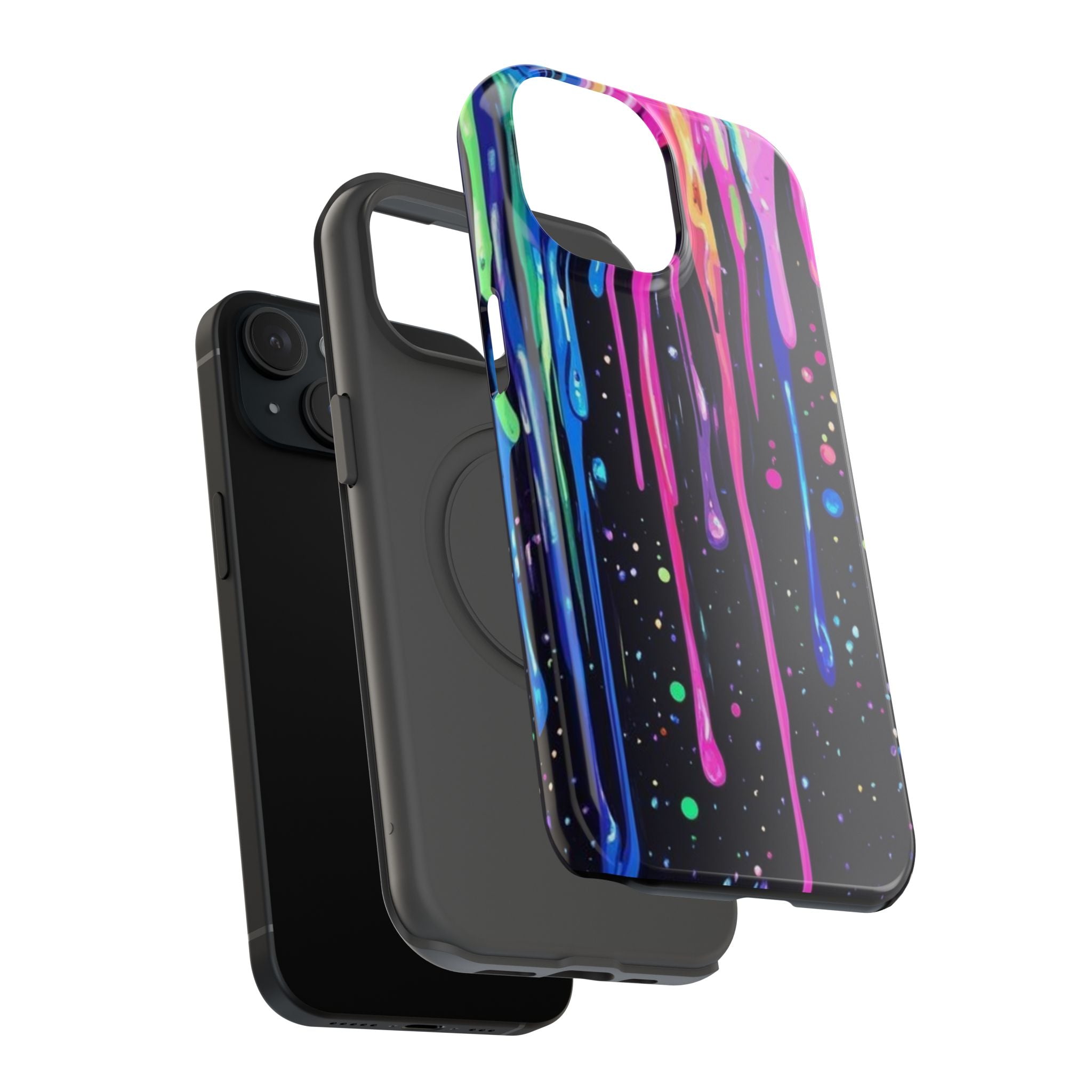 Phone Case - Neon Drip Impact-Resistant Protective Cover
