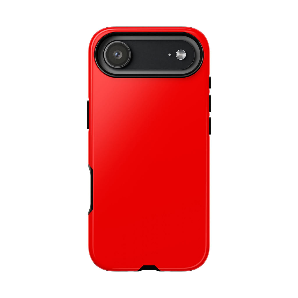 Solid Red Tough Phone Case | Slim Protective Phone Case