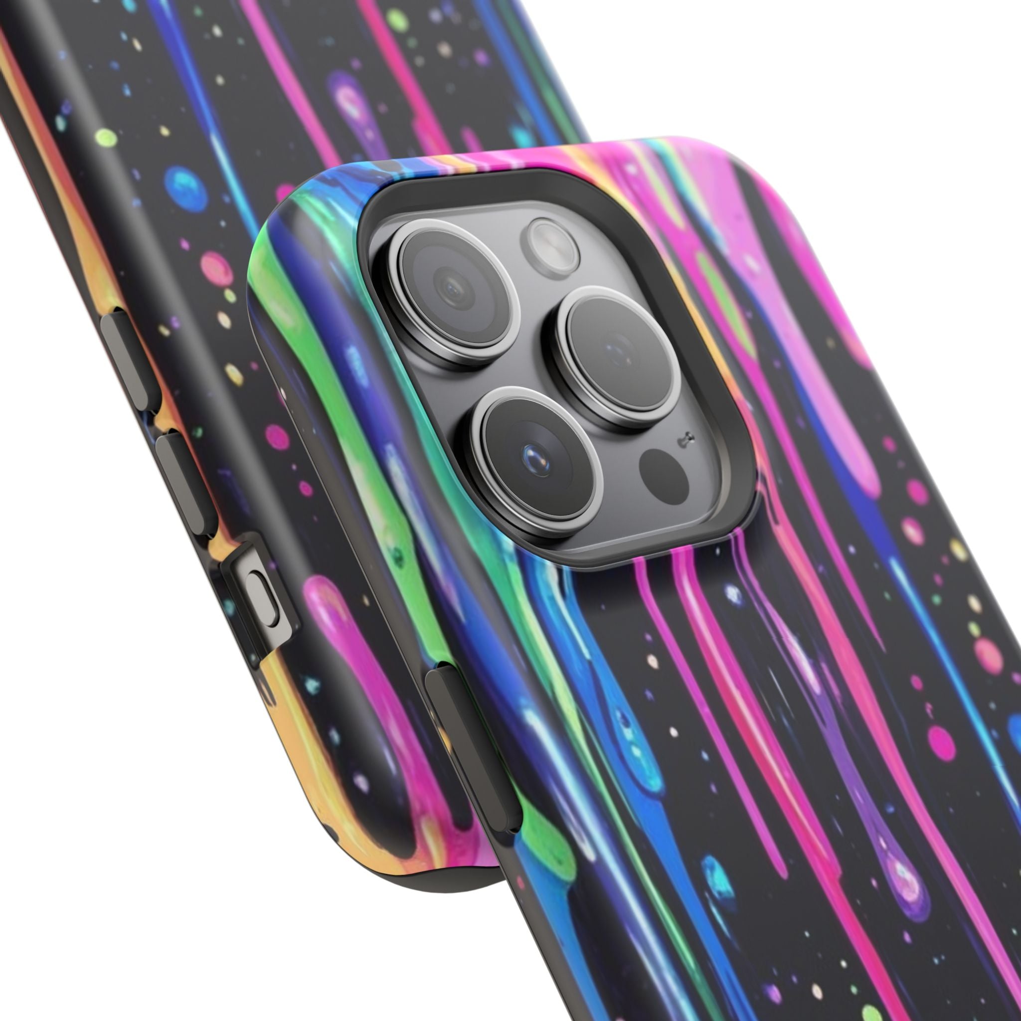 Phone Case - Neon Drip Impact-Resistant Protective Cover