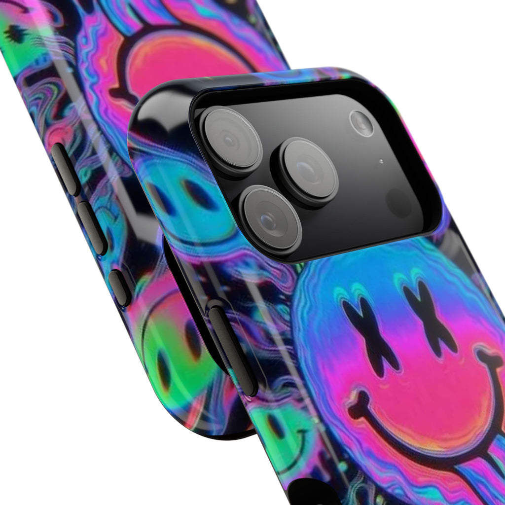 Psychedelic Smiley Impact-Resistant Phone Case