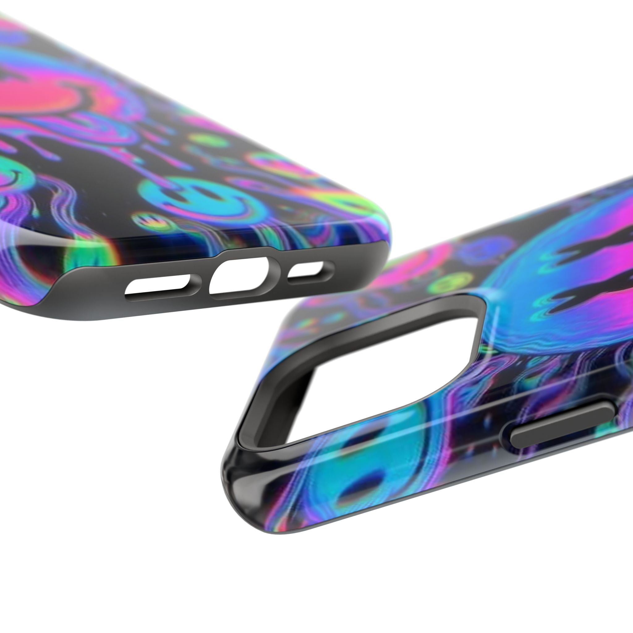 Psychedelic Smiley Impact-Resistant Phone Case
