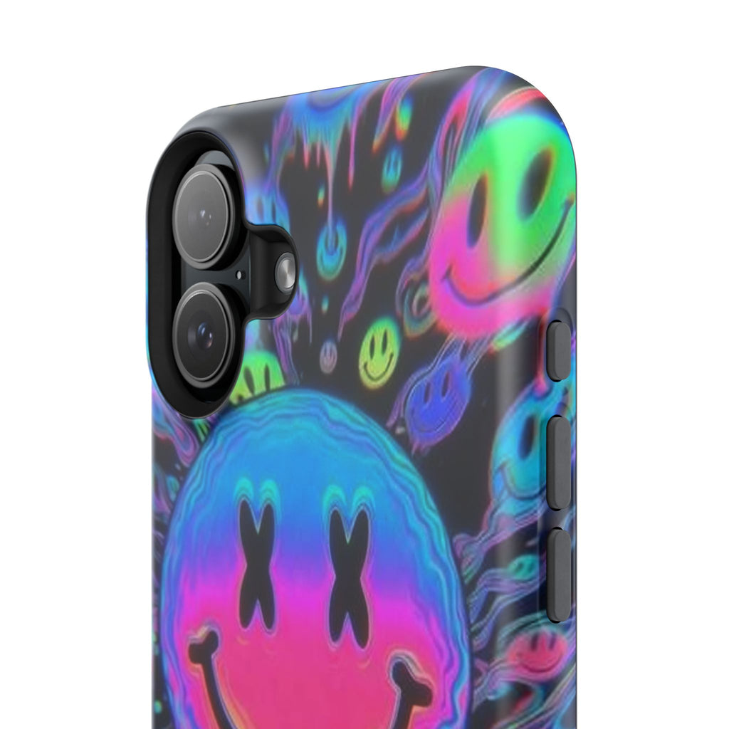 Psychedelic Smiley Impact-Resistant Phone Case