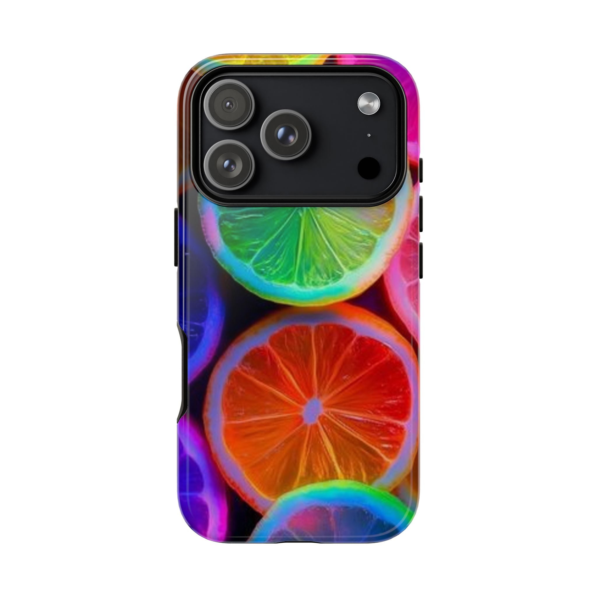 Neon Citrus Slices Tough Case | Colorful Fruit Phone Cover