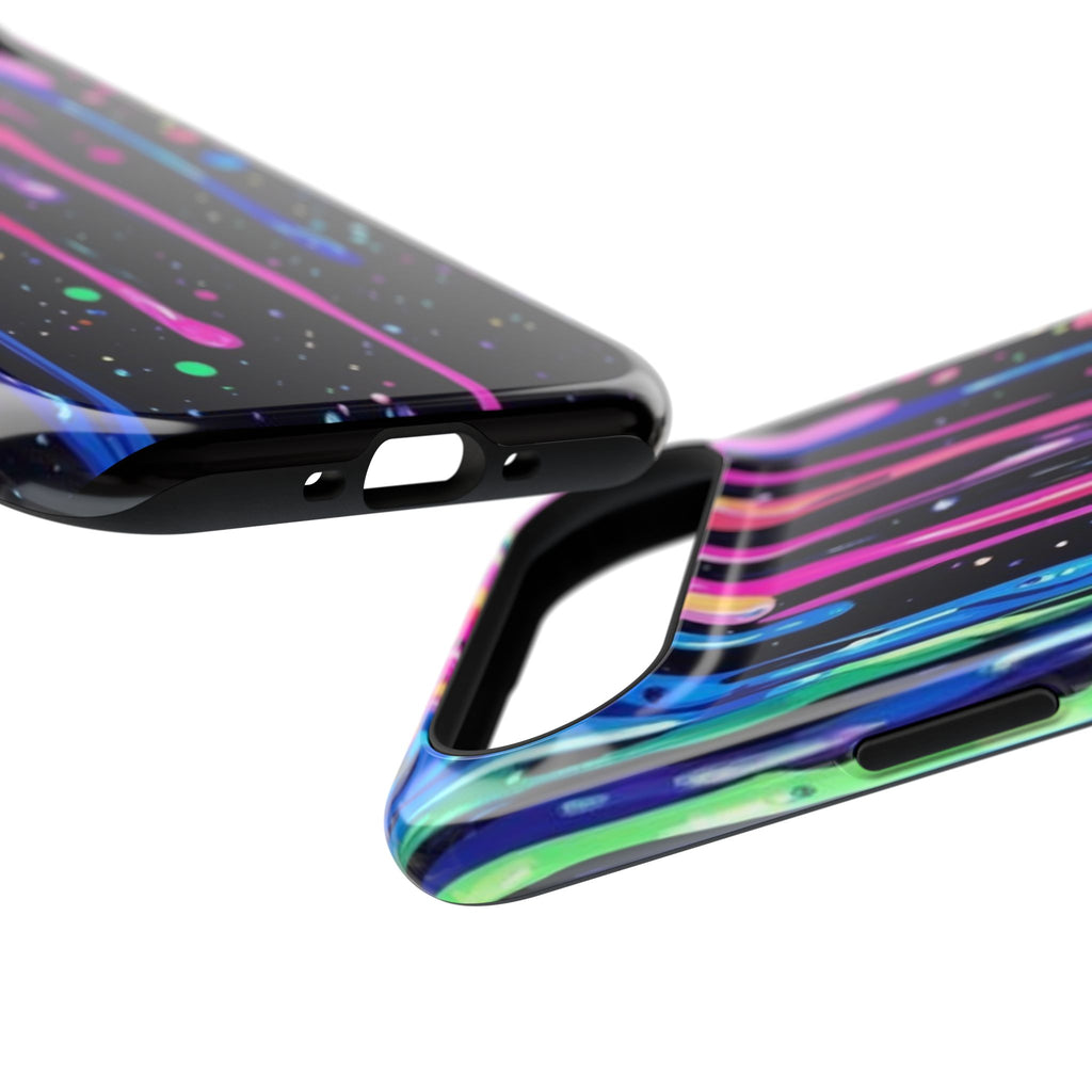Phone Case - Neon Drip Impact-Resistant Protective Cover