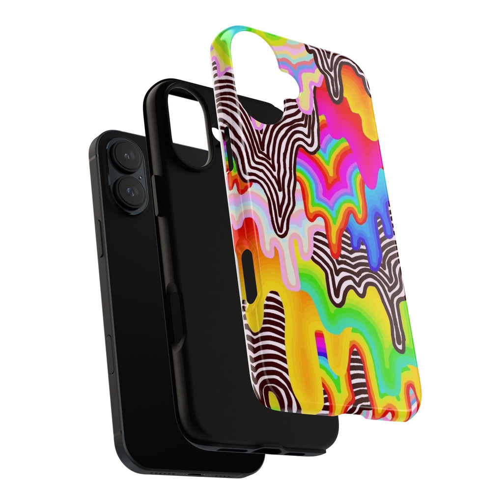 Psychedelic Drip Rainbow Phone Case | Tough Case