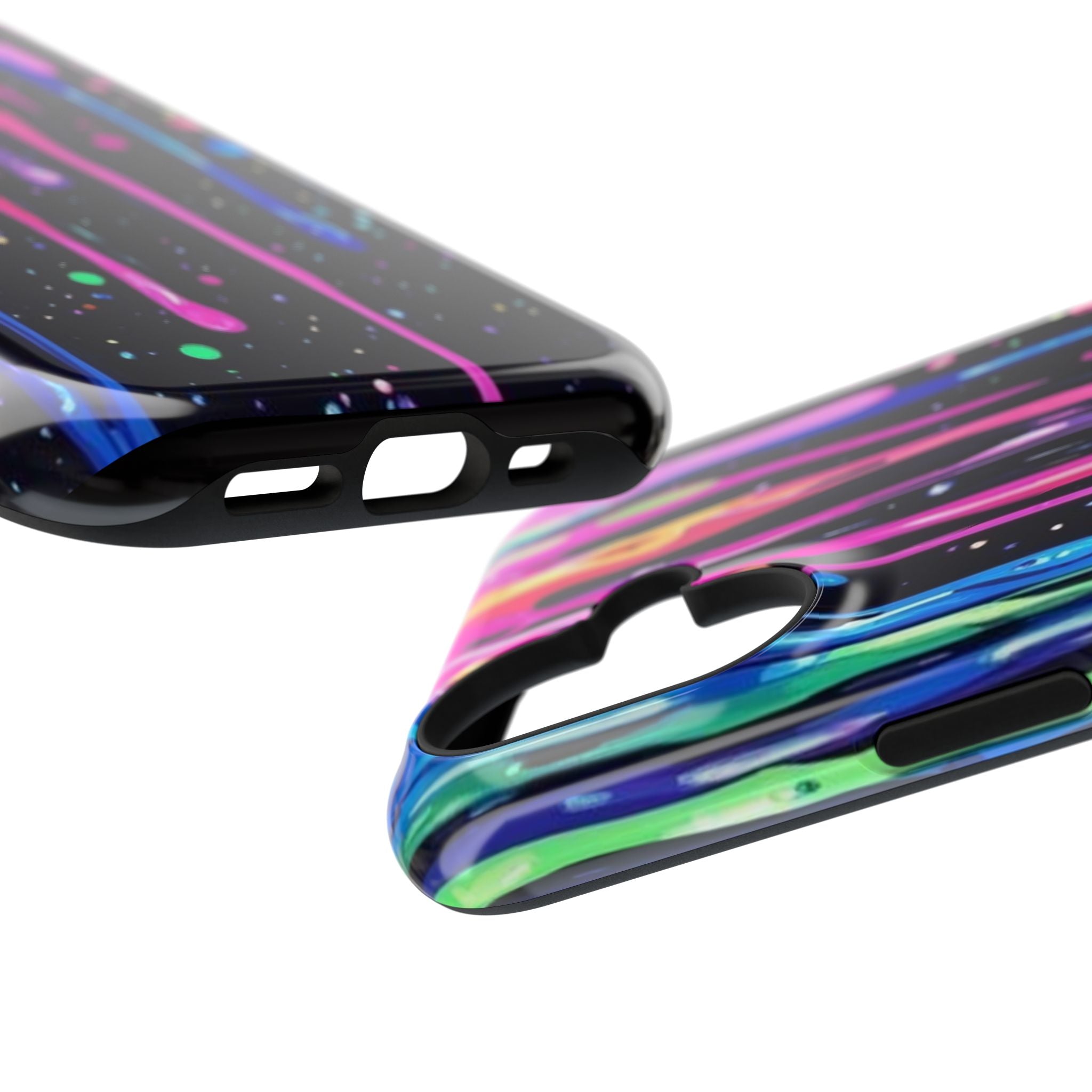 Phone Case - Neon Drip Impact-Resistant Protective Cover