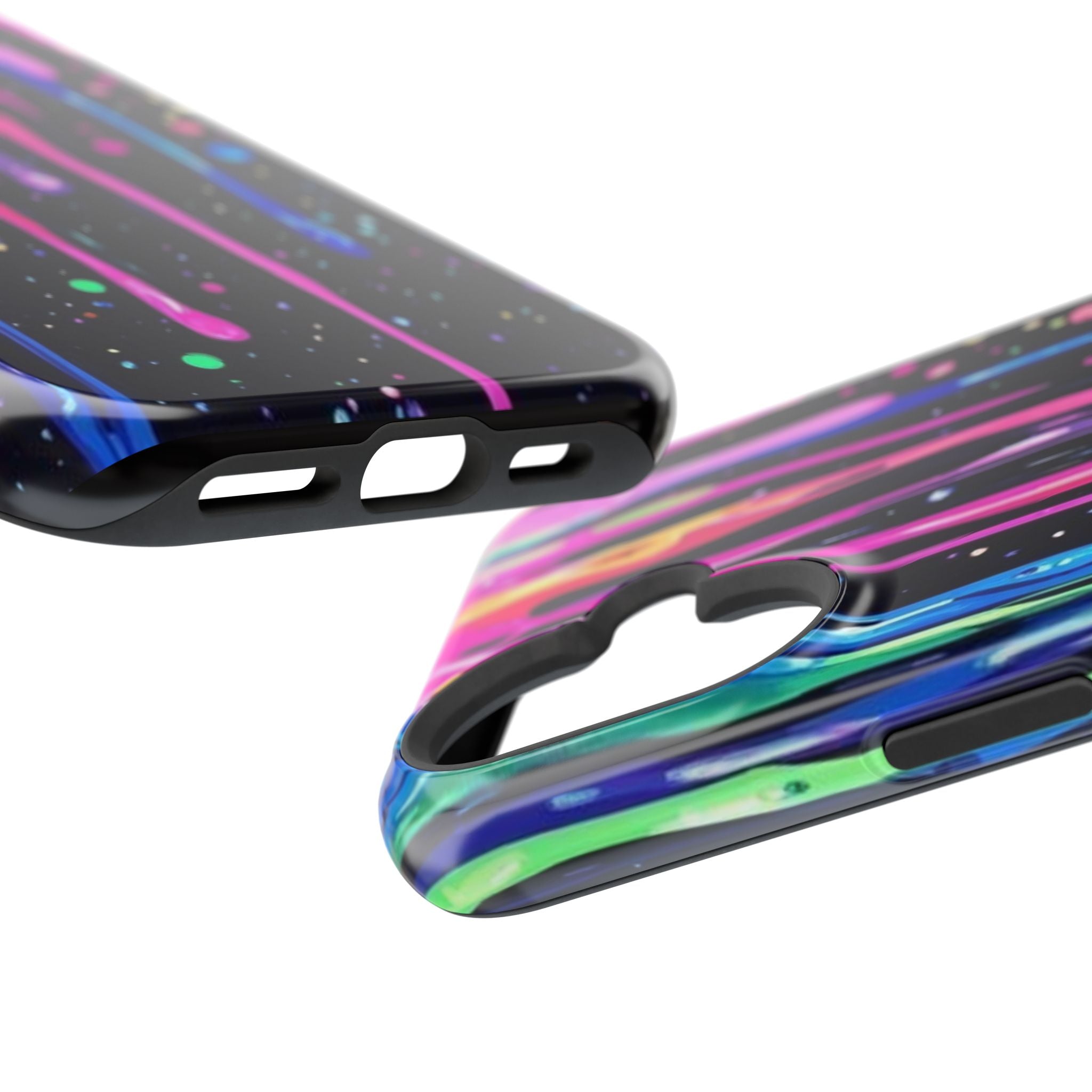 Phone Case - Neon Drip Impact-Resistant Protective Cover