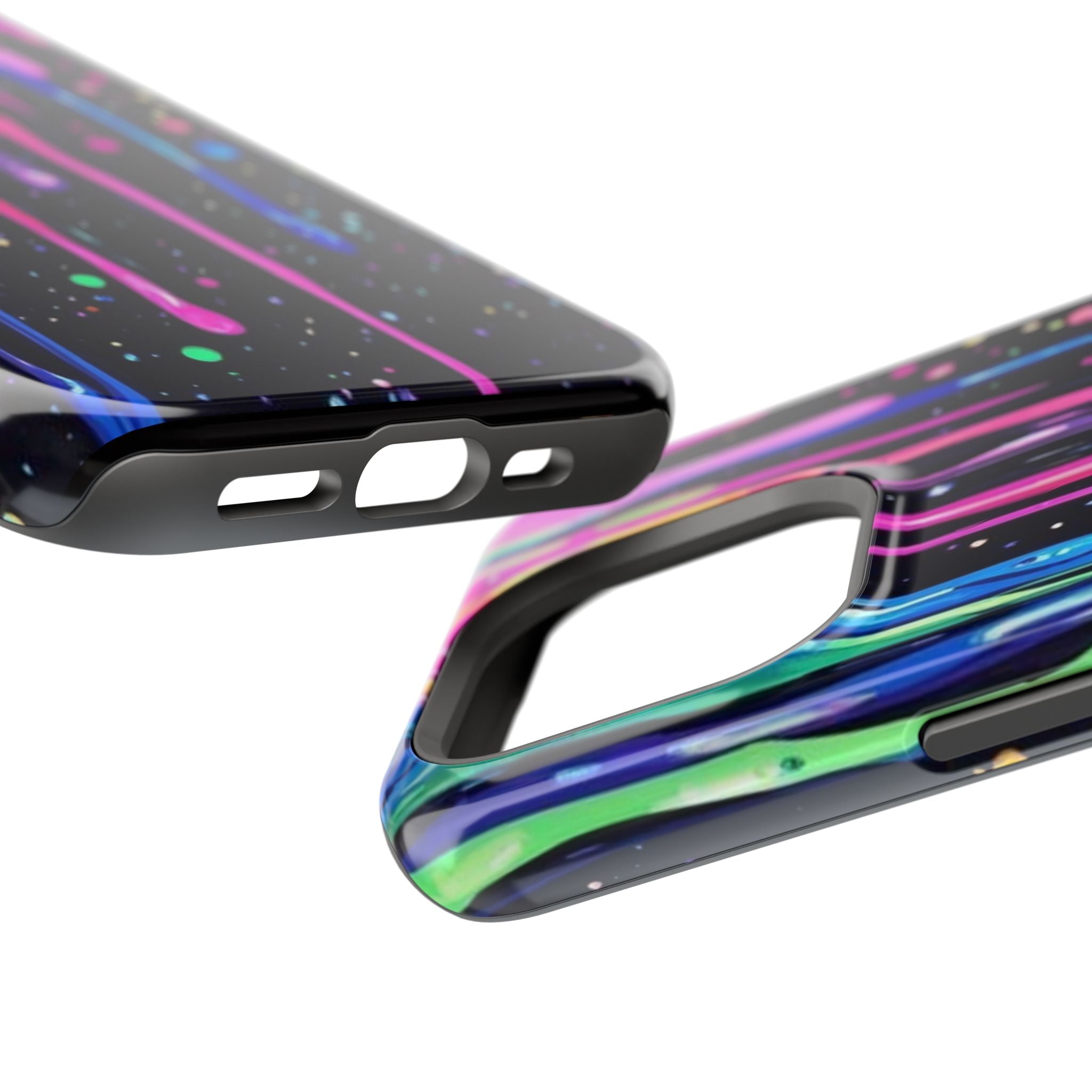 Phone Case - Neon Drip Impact-Resistant Protective Cover
