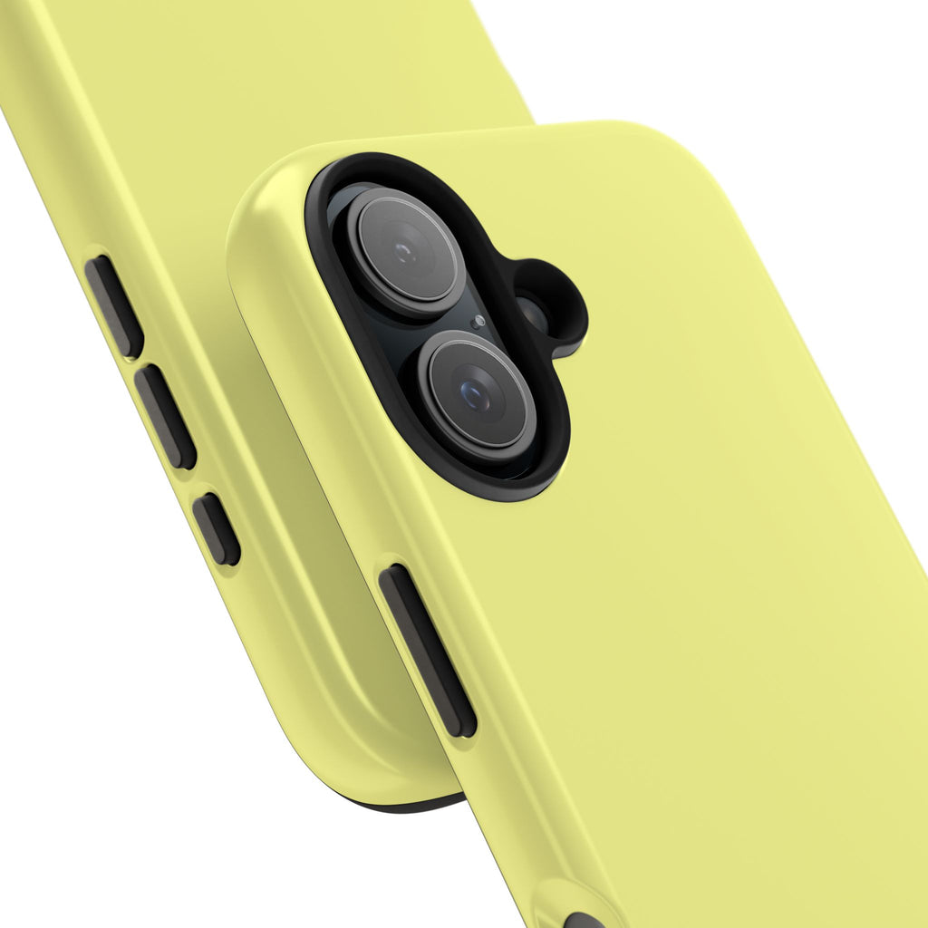 Solid Lemon Yellow Phone Case | Tough Phone Case
