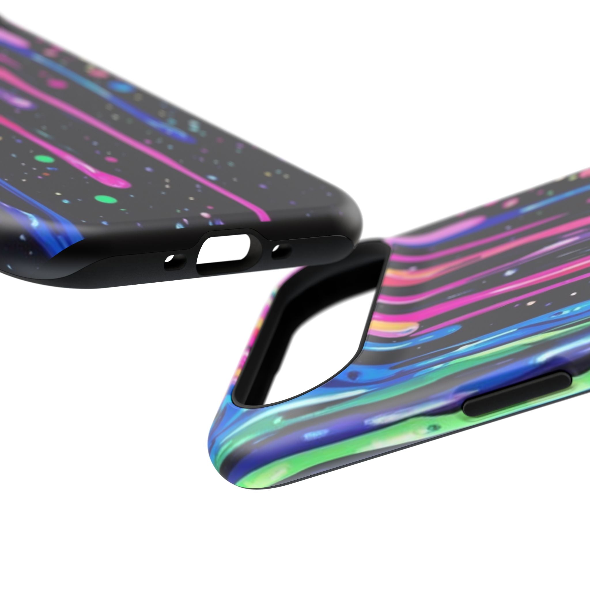 Phone Case - Neon Drip Impact-Resistant Protective Cover