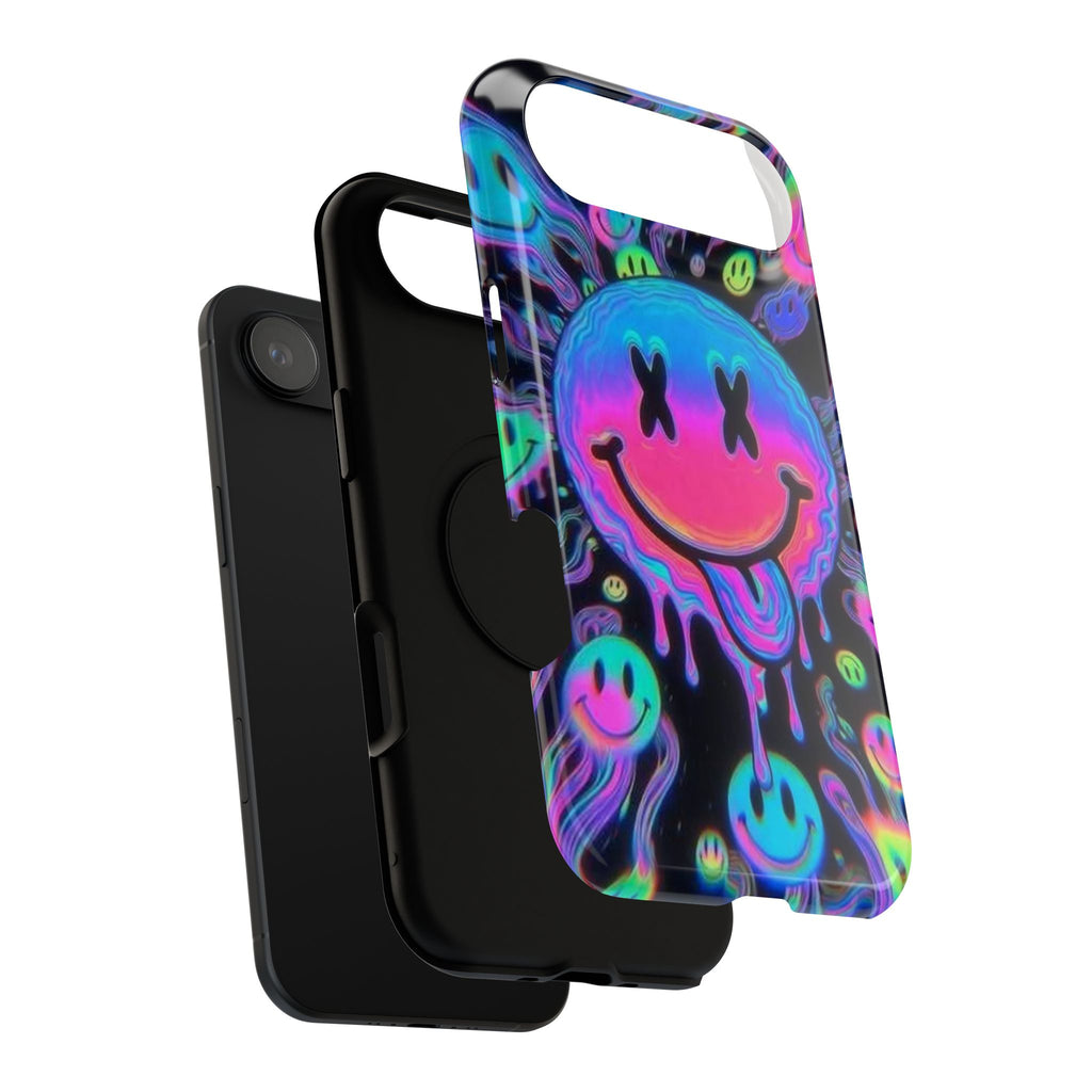 Psychedelic Smiley Impact-Resistant Phone Case
