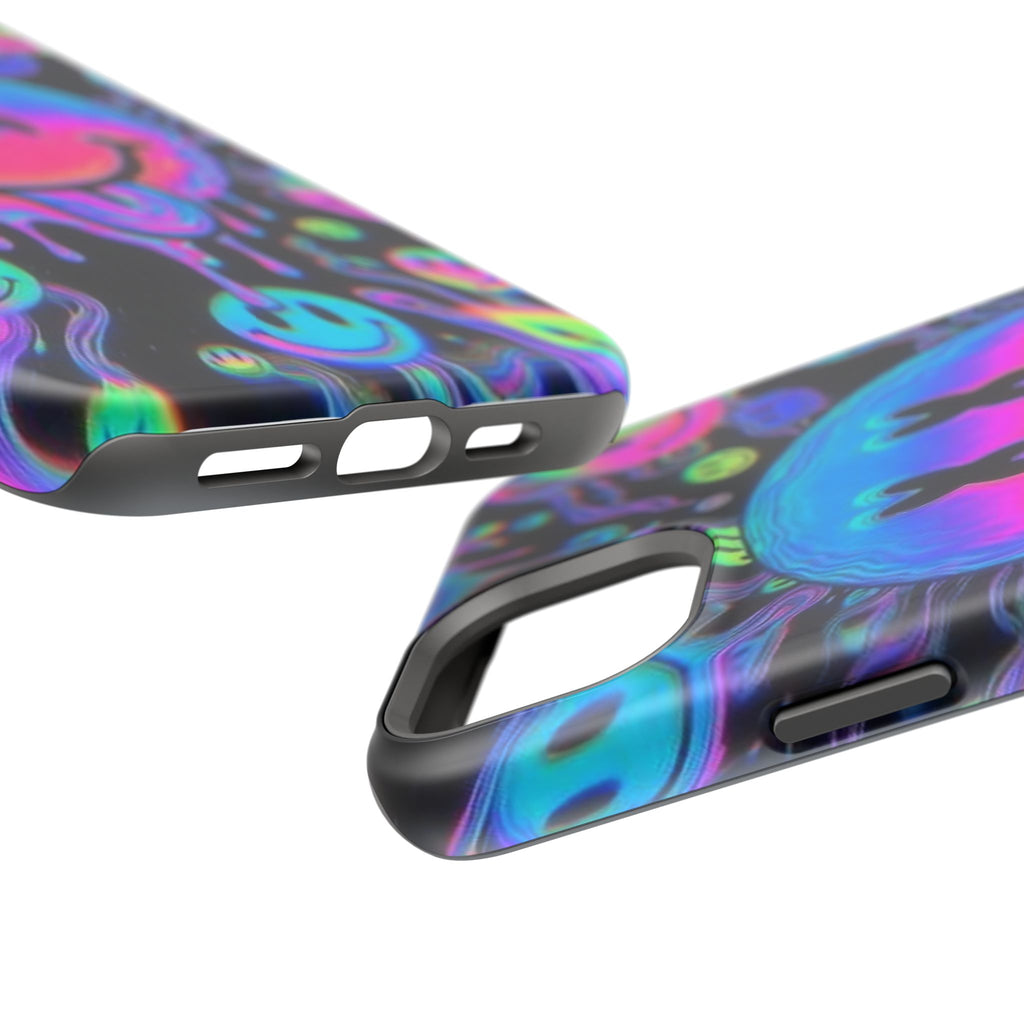 Psychedelic Smiley Impact-Resistant Phone Case