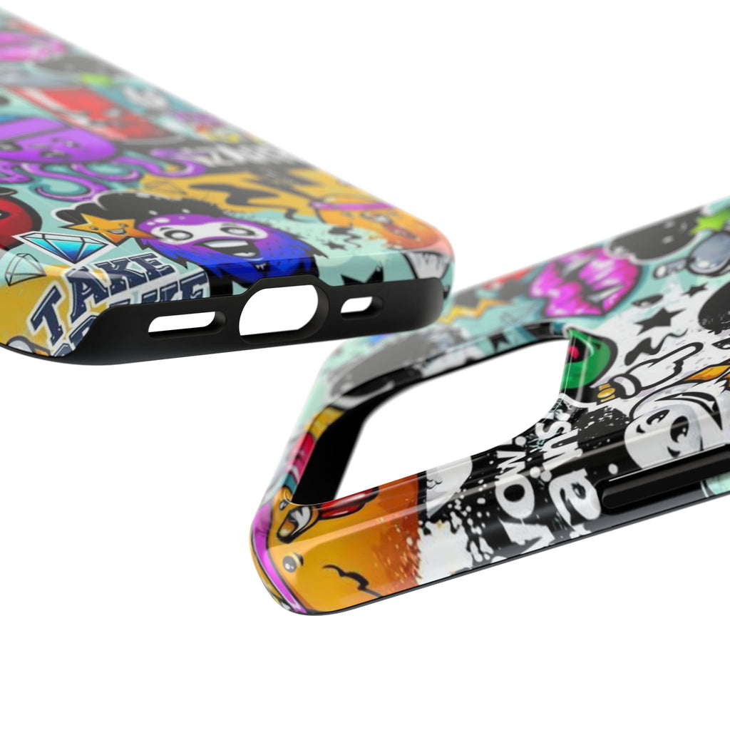 Graffiti Sticker Characters Phone Case | Tough Phone Case