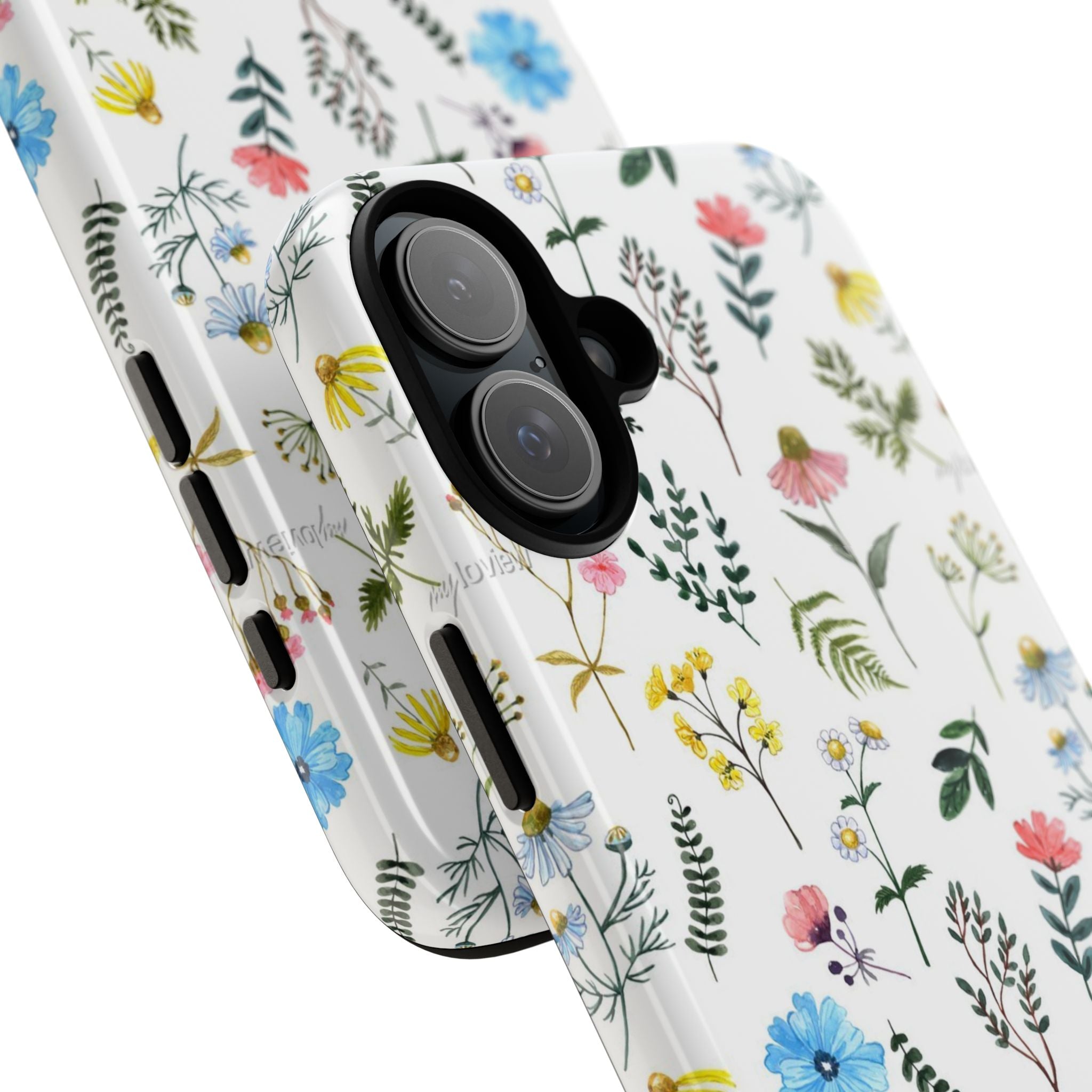 Wildflower Pattern Tough Case | Floral Phone Case, Botanical Print