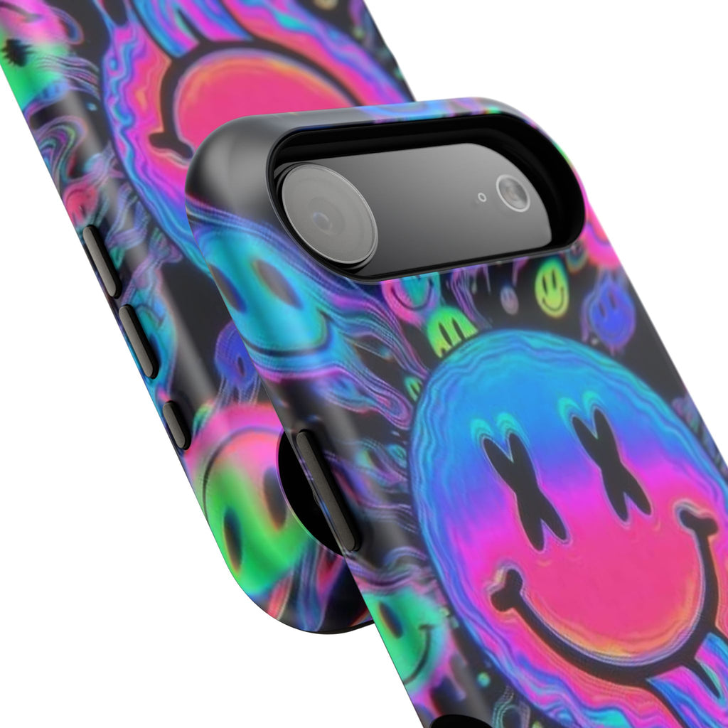 Psychedelic Smiley Impact-Resistant Phone Case