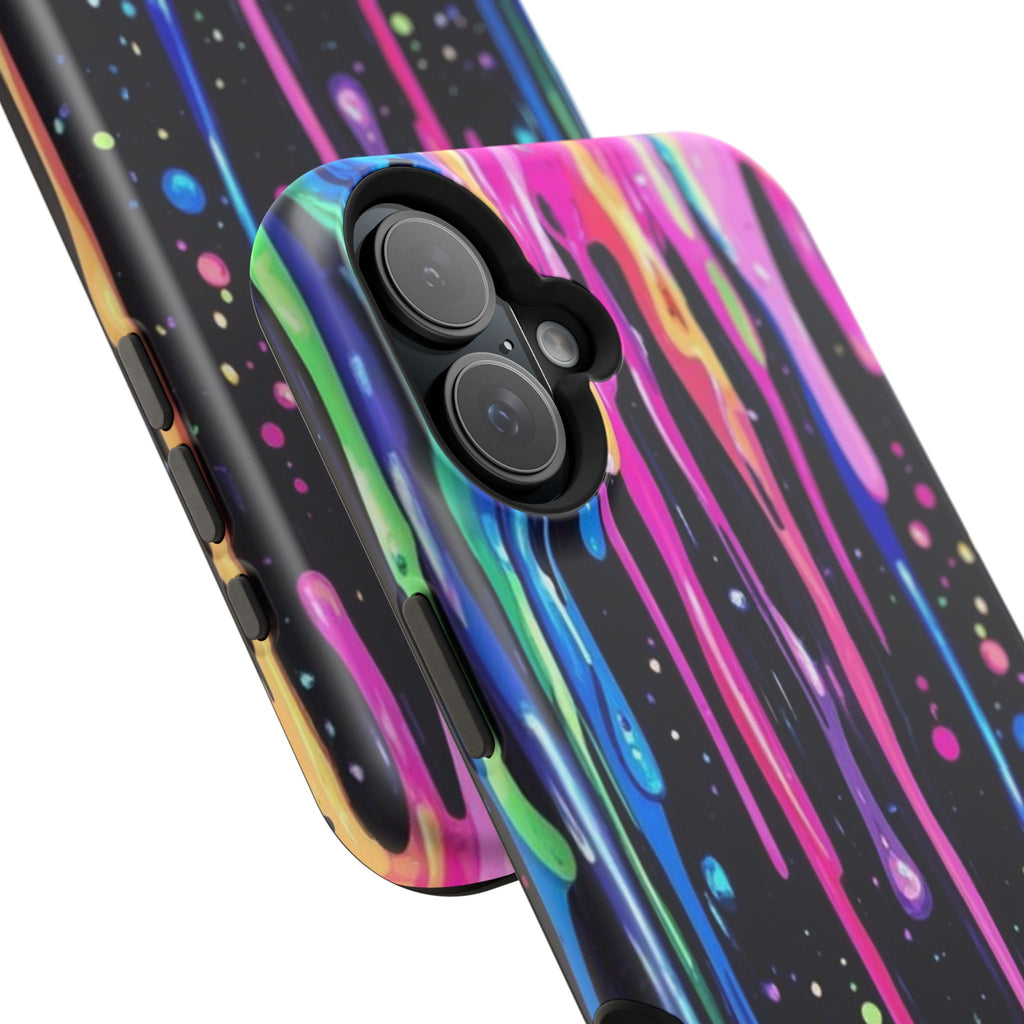 Phone Case - Neon Drip Impact-Resistant Protective Cover
