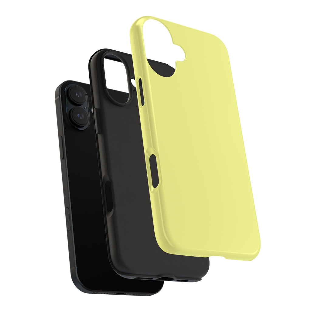Solid Lemon Yellow Phone Case | Tough Phone Case