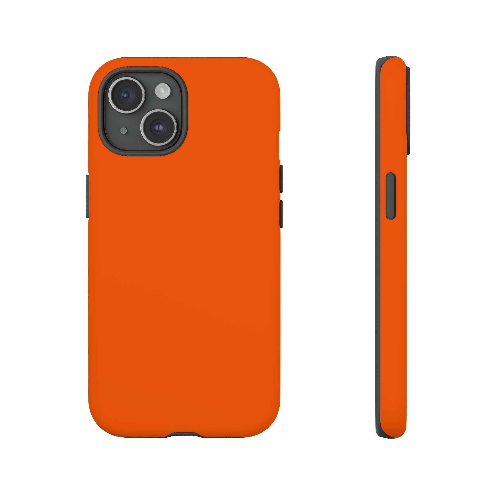 Solid Orange Tough Phone Case | Rugged Protective Phone Case