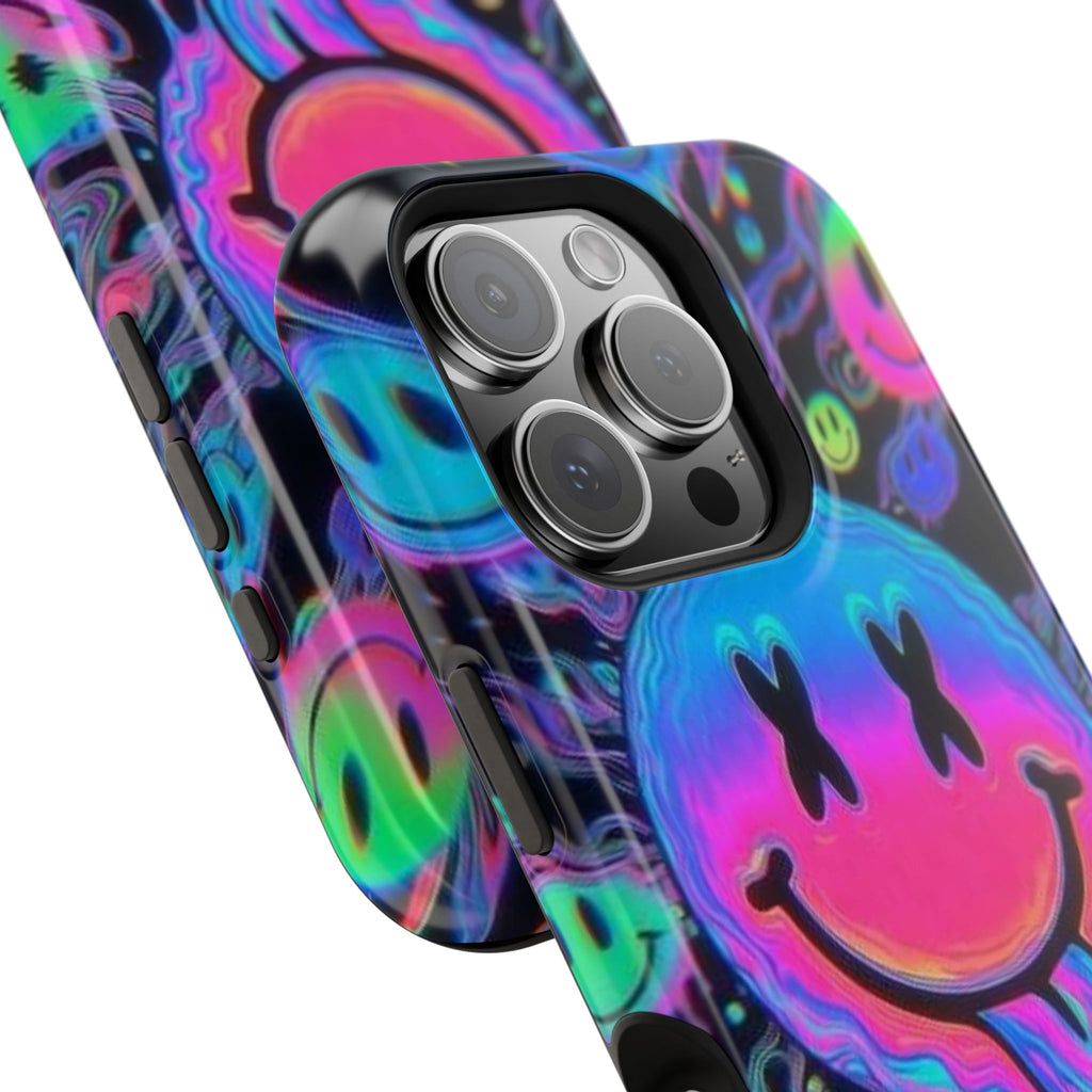Psychedelic Smiley Impact-Resistant Phone Case